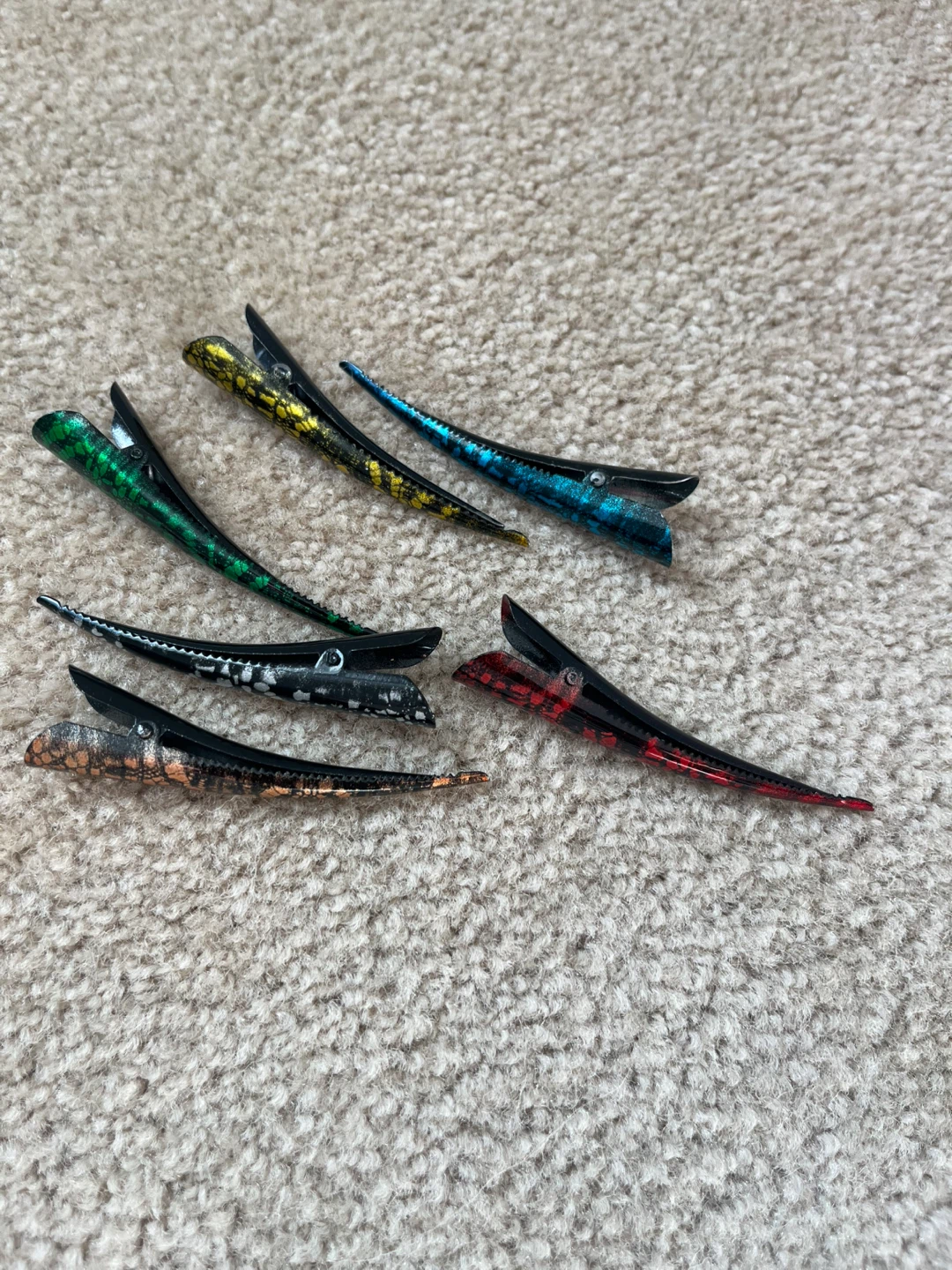 Set of 6 Alligator Hair Clips