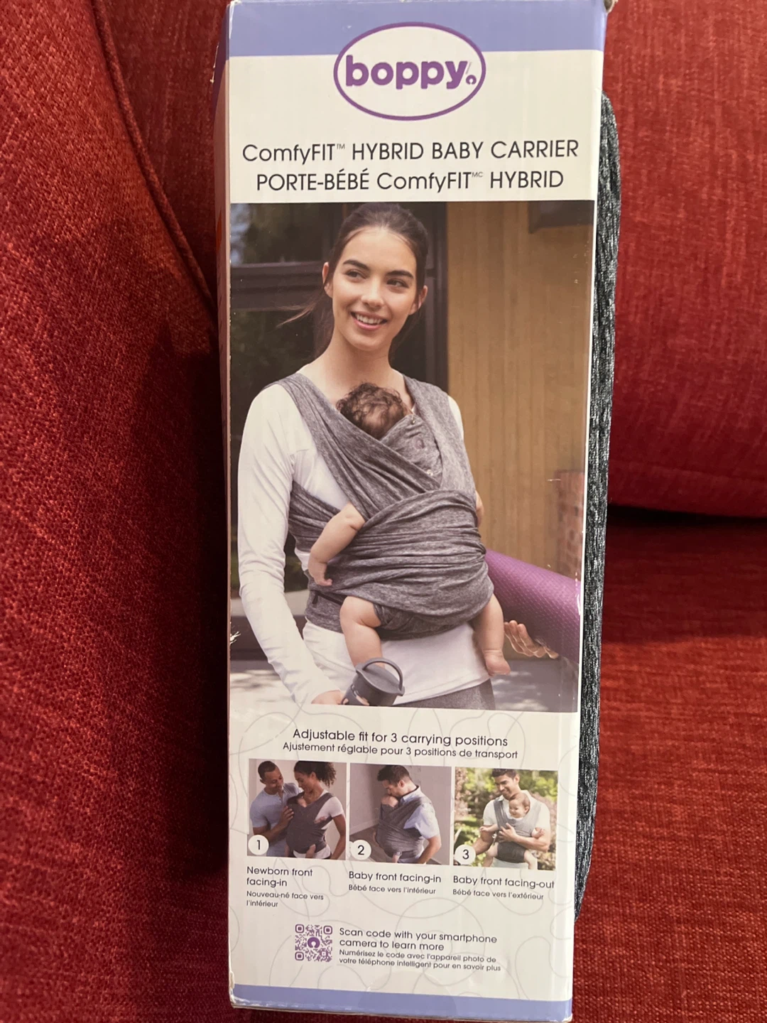Boppy ComfyFit Hybrid Baby Carrier - Heathered Gray - photo 2