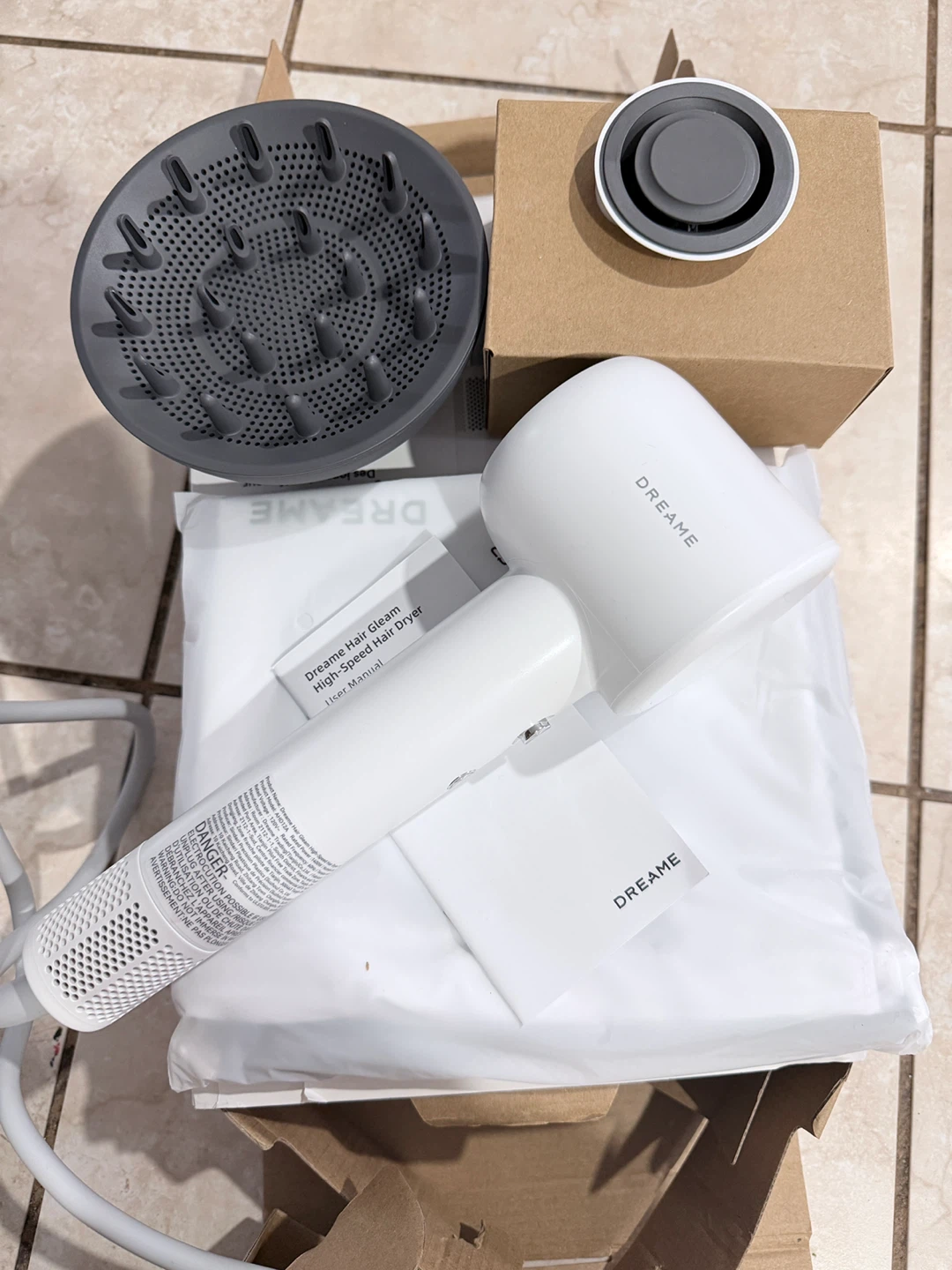 DREAMEl Gleam High-speed Hair Dryer - White - photo 5