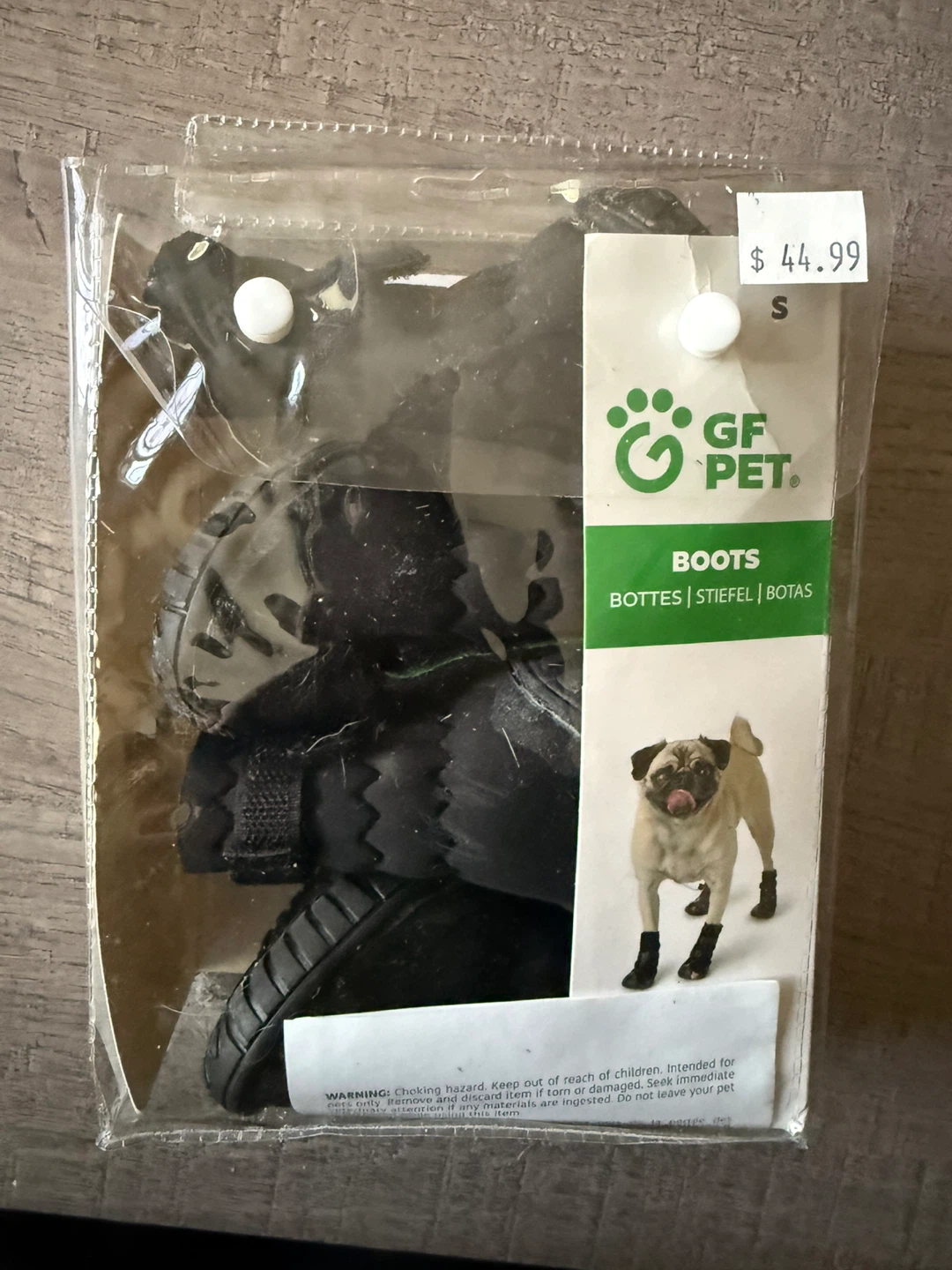 GF Pet Black Dog Boots - Size S - photo 4
