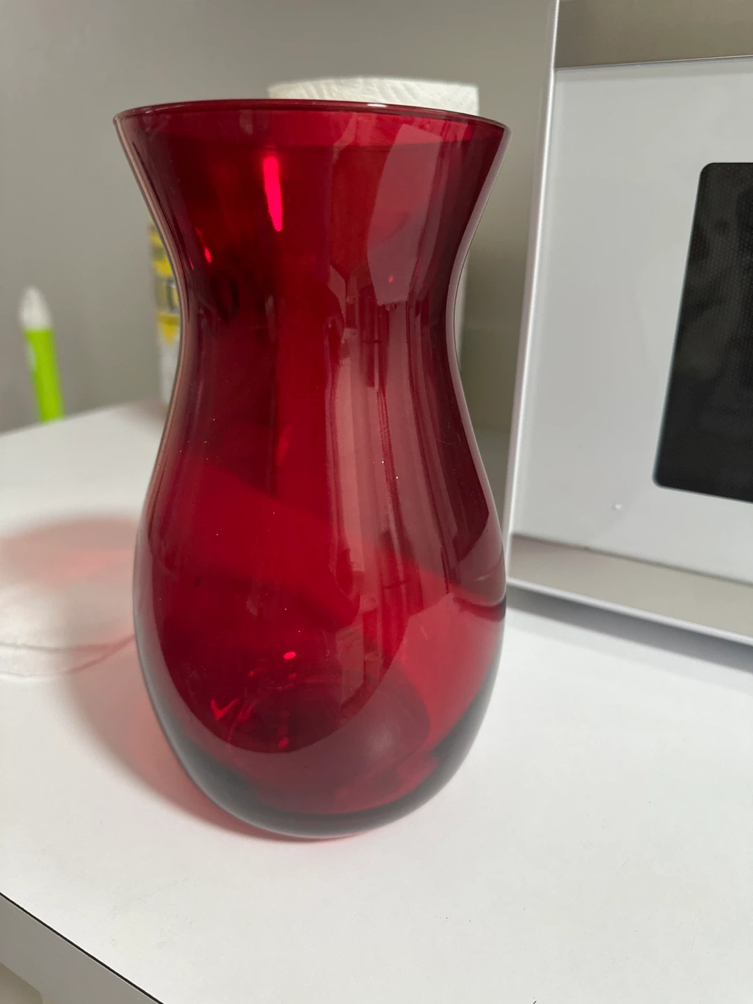 Red Glass Vase - photo 4