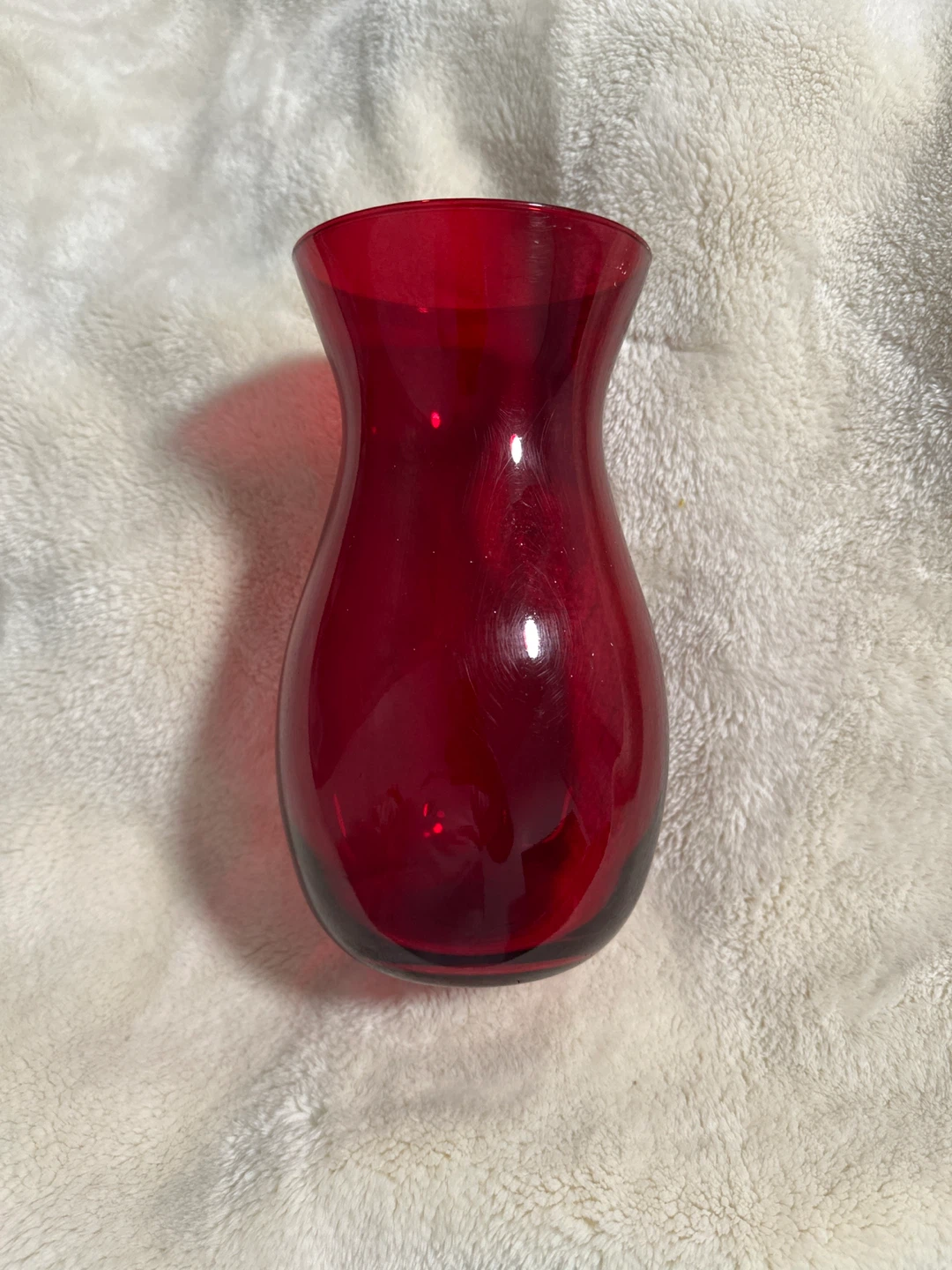 Red Glass Vase - photo 3