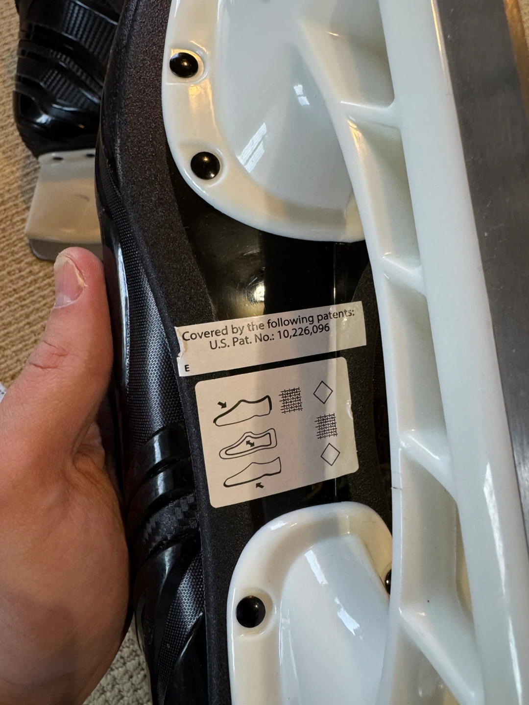 Bauer Vapor X250 Hockey Skates Size 9.5 – Like New - photo 2