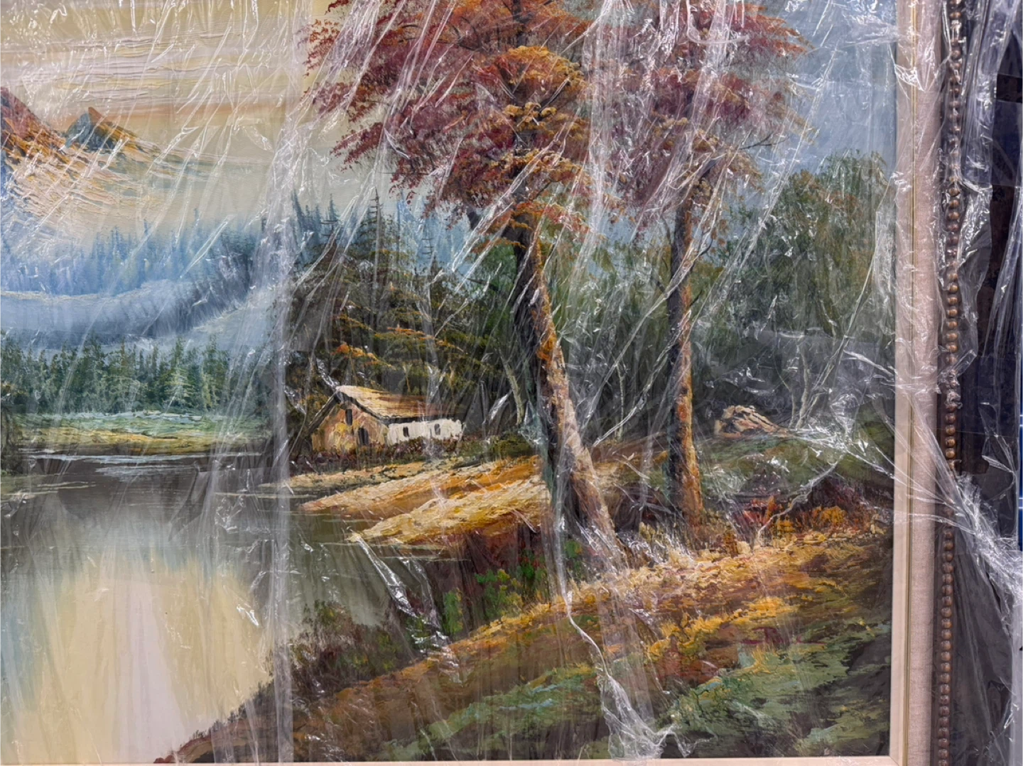 Framed Landscape Painting - Almost New - photo 3