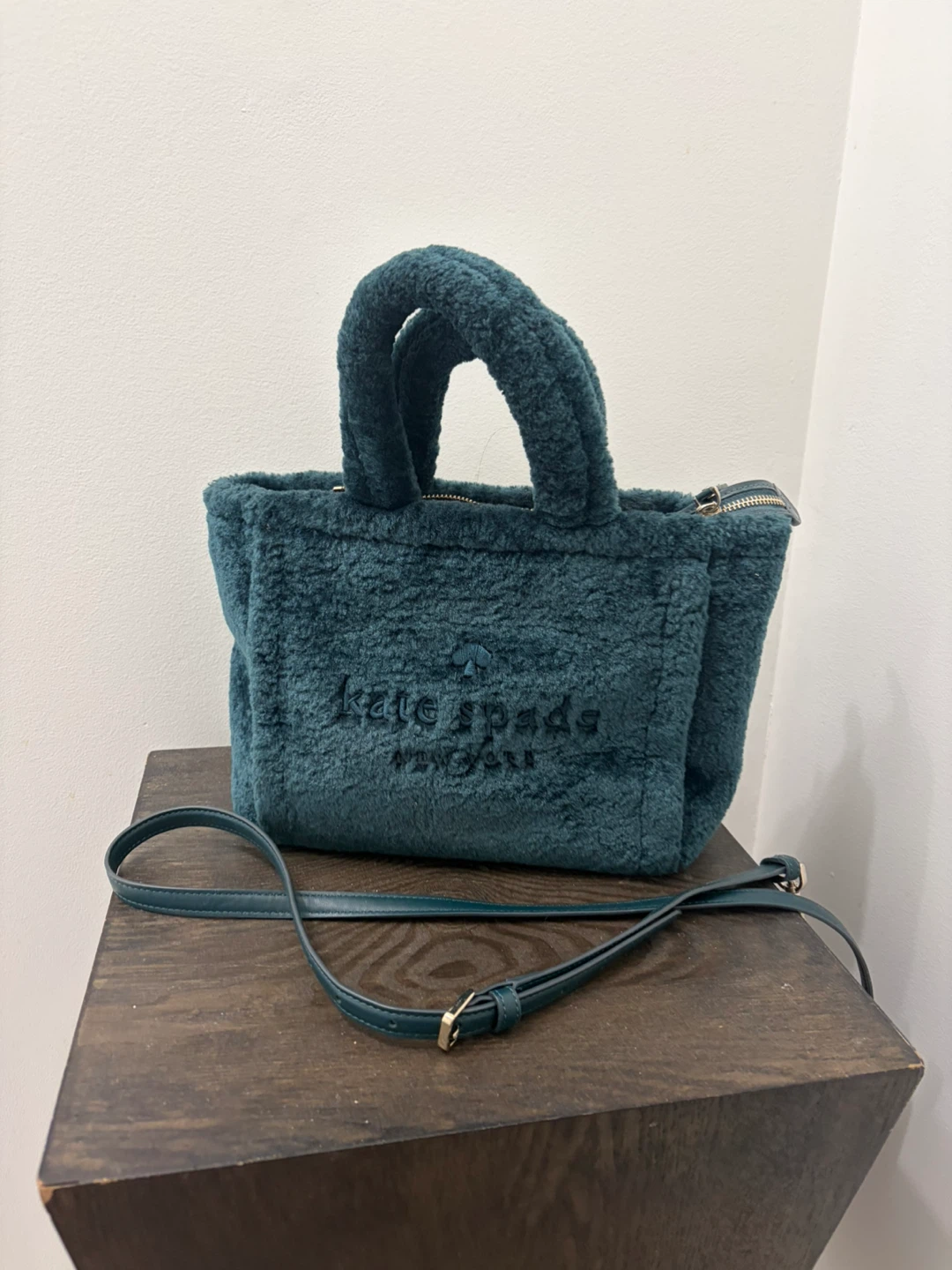 Kate spade New York faux fur shoulder bag