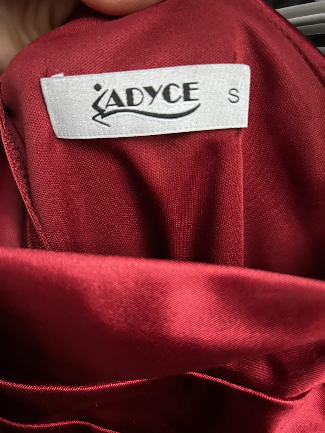 ADYCE Red One-Shoulder Ruched Gown - Size S - photo 4