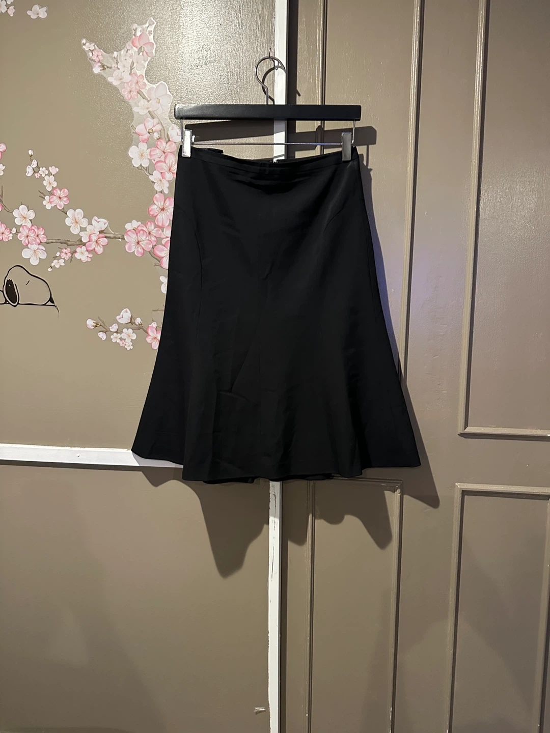 Burberry Black Flared Skirt