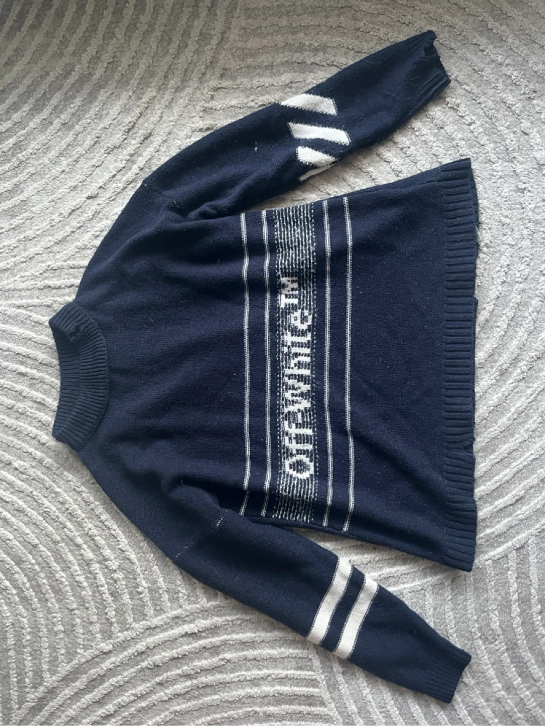 OFF-WHITE Navy Blue knitwear