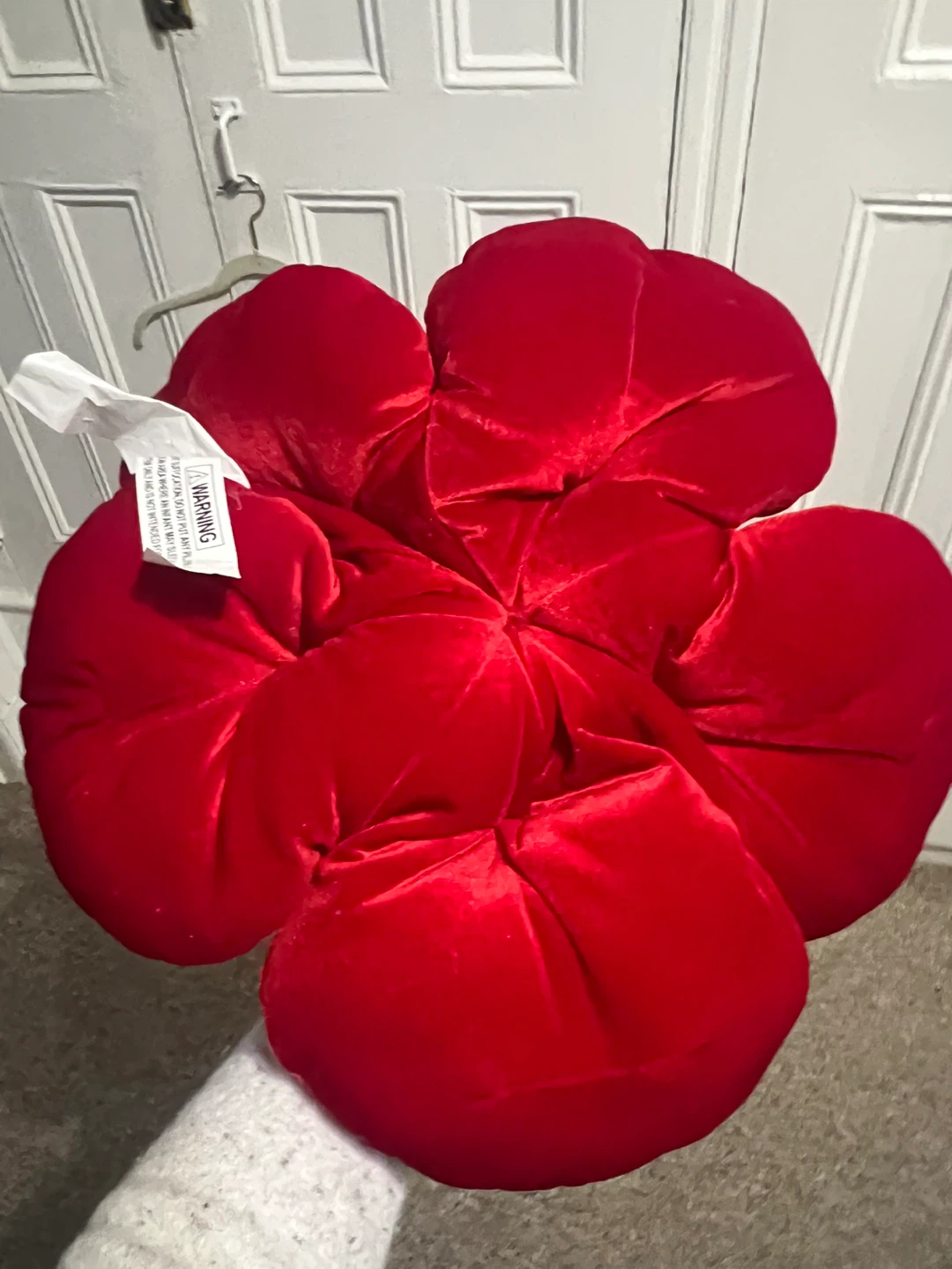 Red Rose Flower Pillow - 17 inch - photo 4