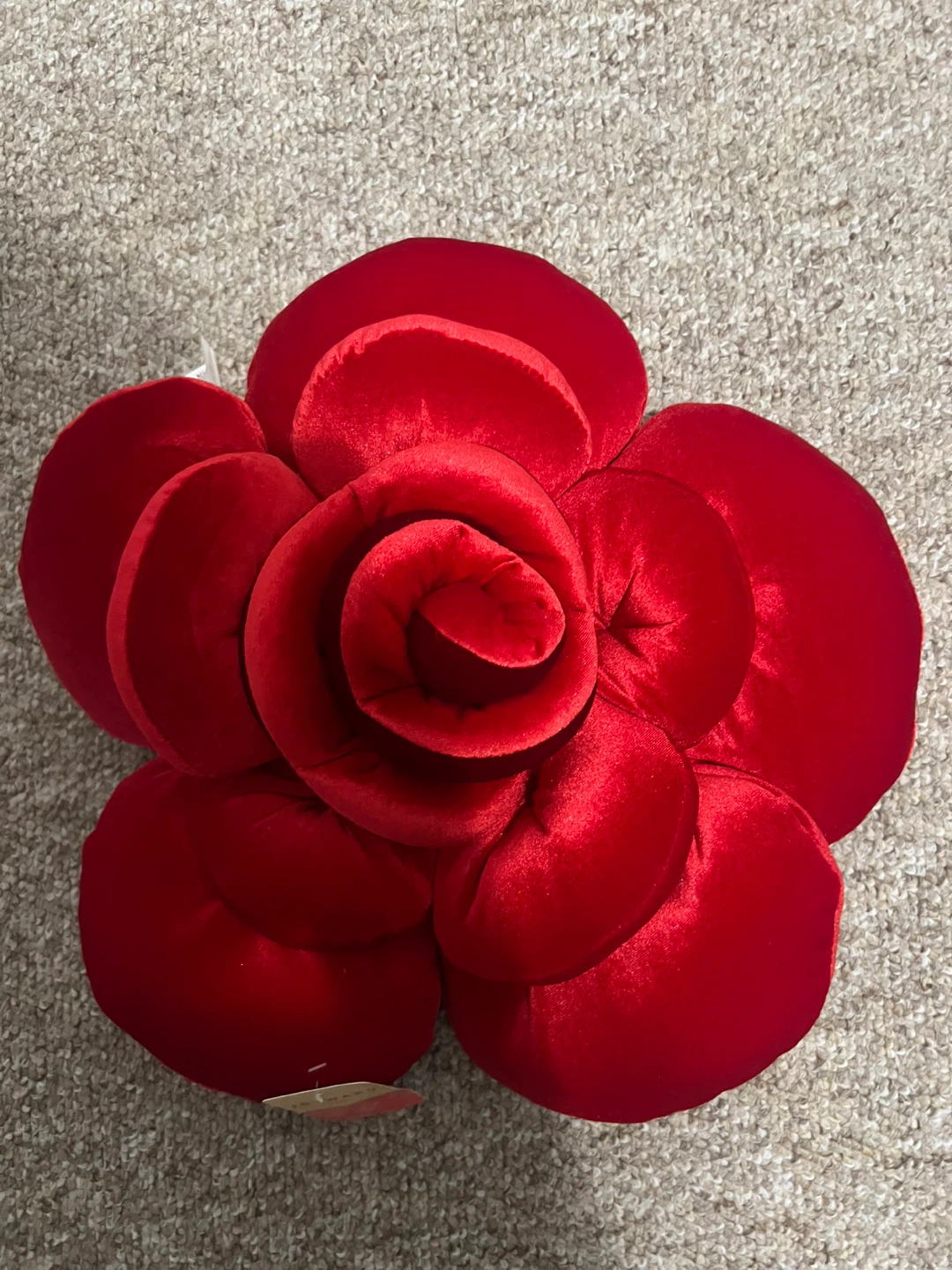 Red Rose Flower Pillow - 17 inch - photo 3