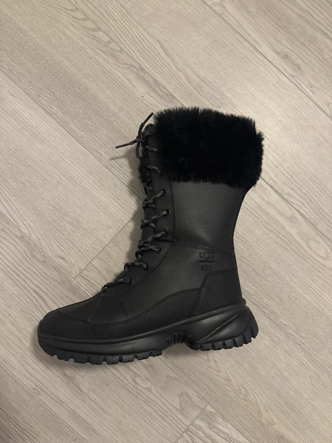 UGG Women's Tall Fluff Boots - Black - photo 4