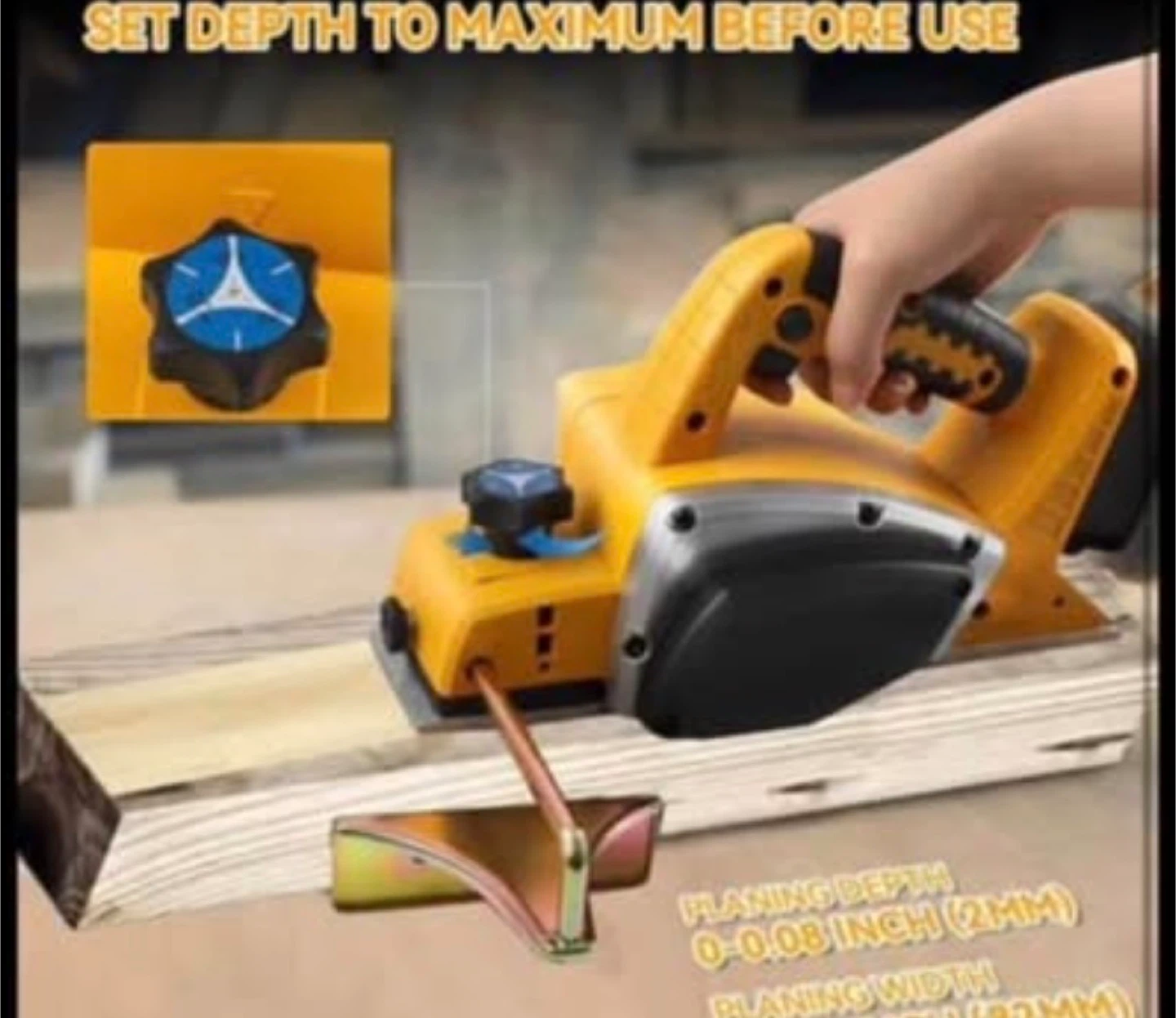 DEWALT 20V Cordless Hand Planer - photo 5