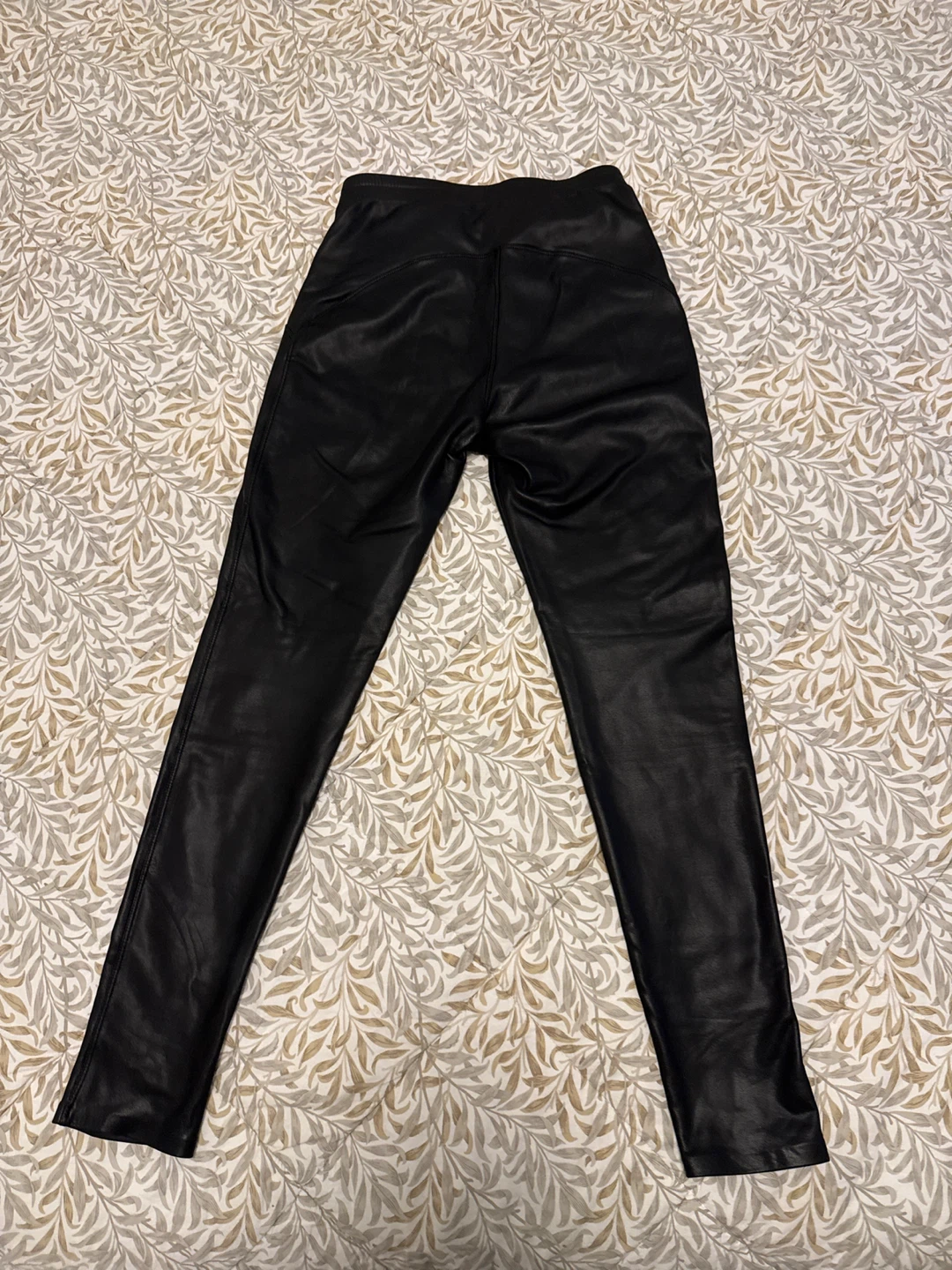 Black Faux Leather Leggings - Size M - photo 2