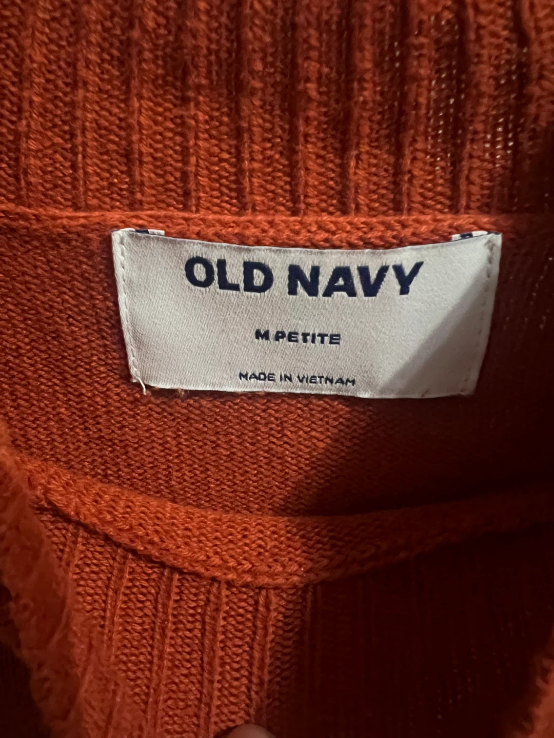Old Navy Orange Mock Neck Sweater M Petite - photo 2