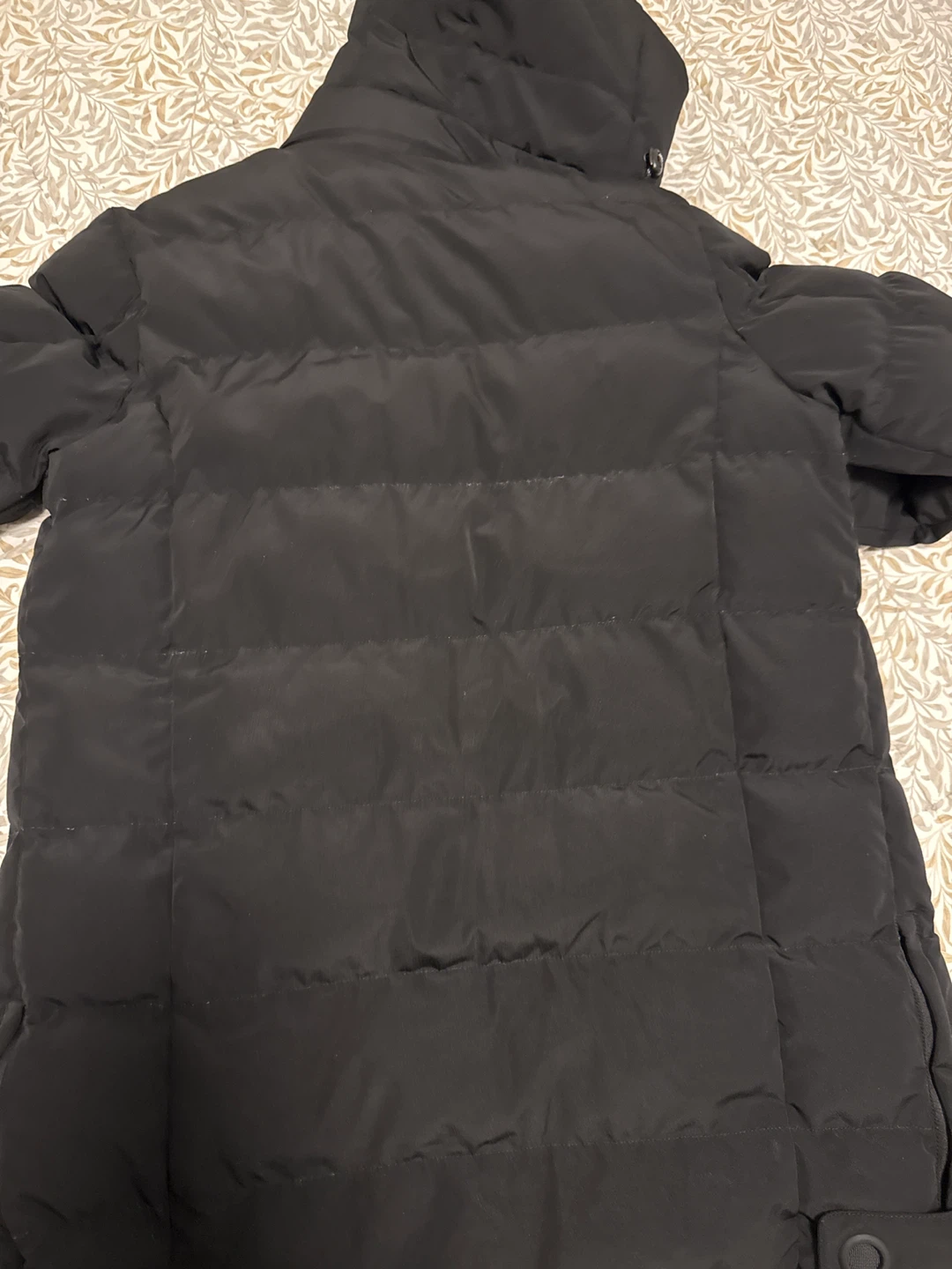 Black Puffer Jacket with Fur Lining - photo 3