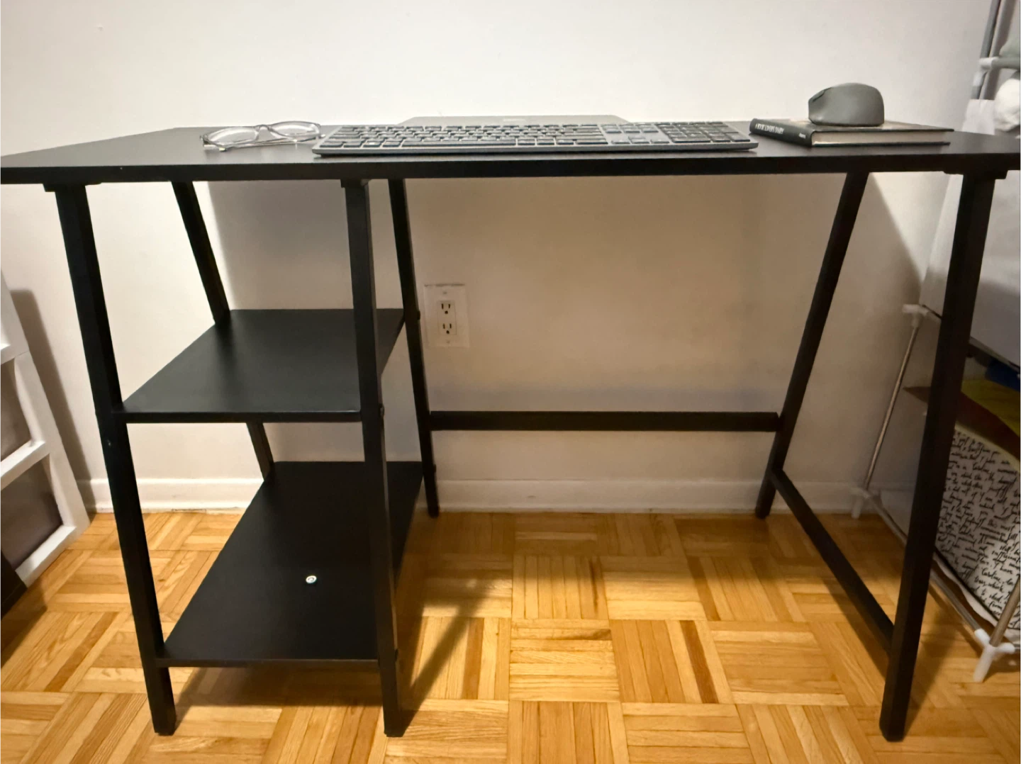 43-Inch Home Office Trestle Computer Desk
