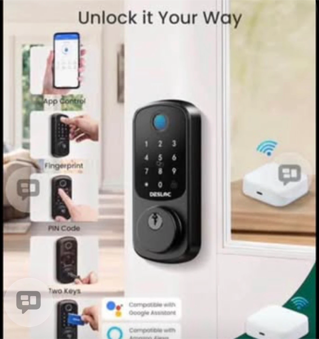 DESLAC Smart Door Lock with Gateway - photo 2