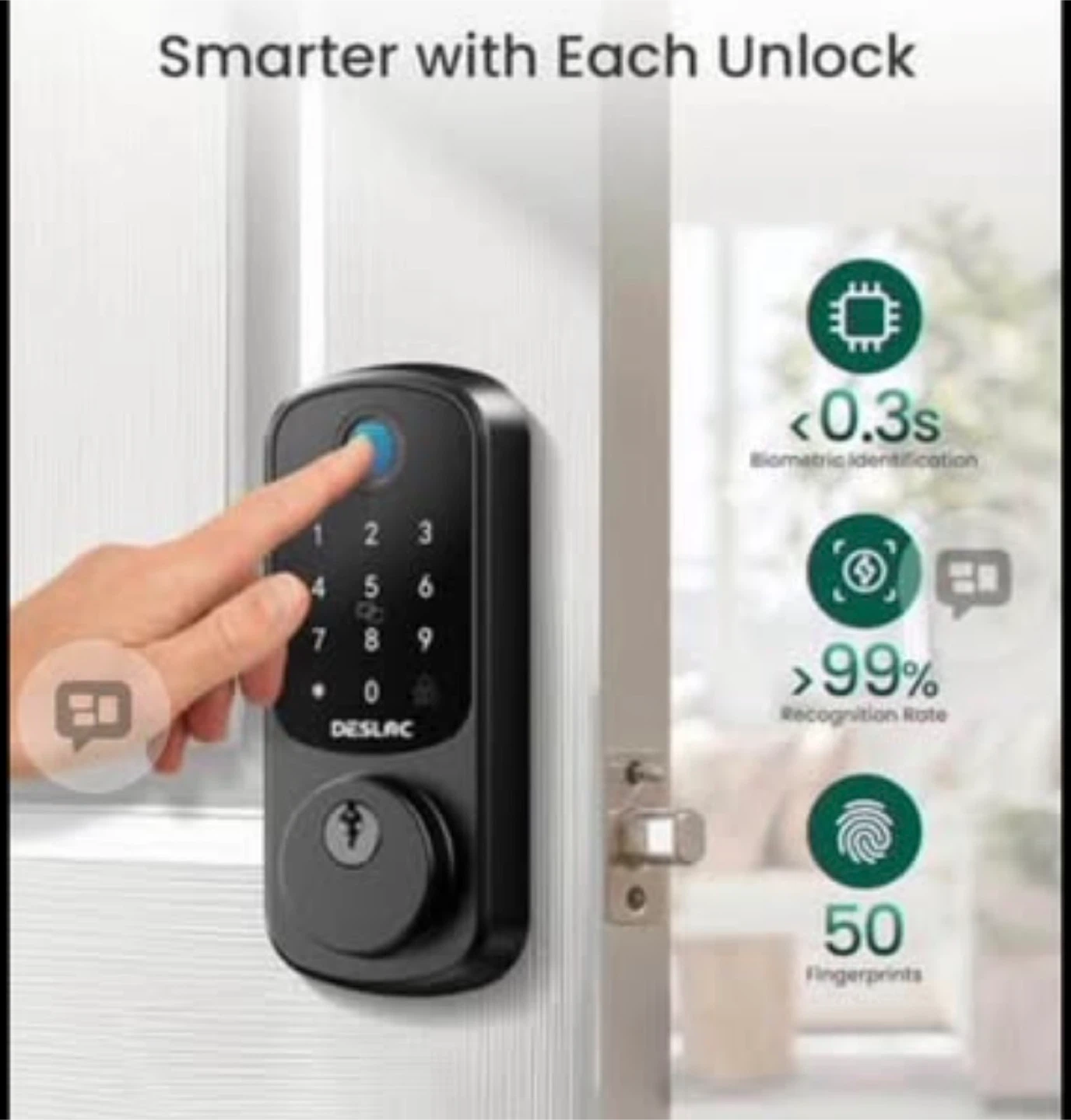 DESLAC Smart Door Lock with Gateway - photo 4