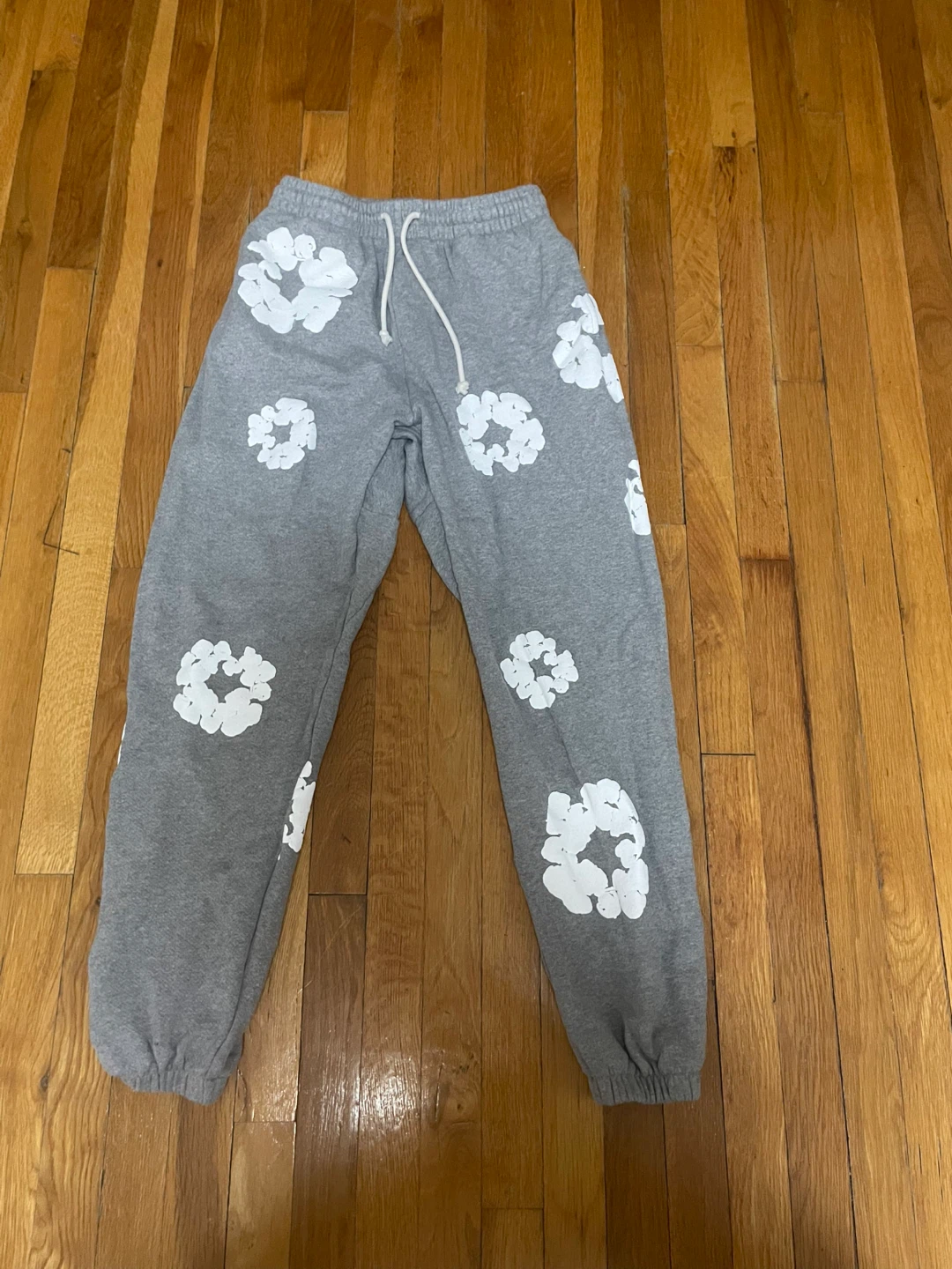 DENIM TEARS Grey Floral Sweatpants