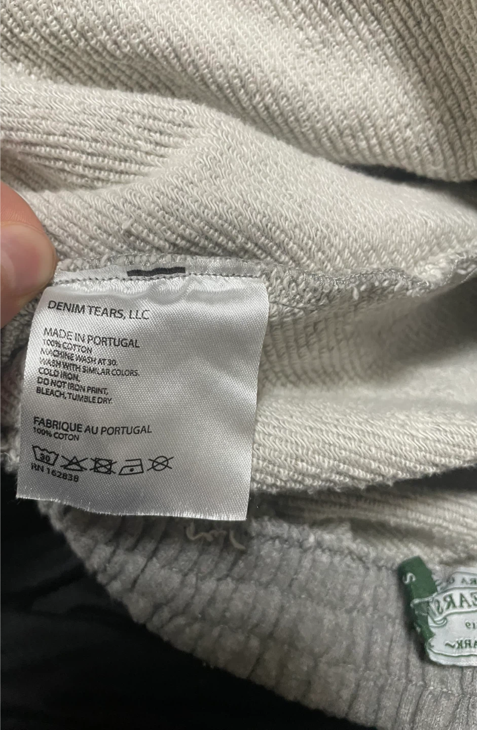 DENIM TEARS Grey Floral Sweatpants - photo 5