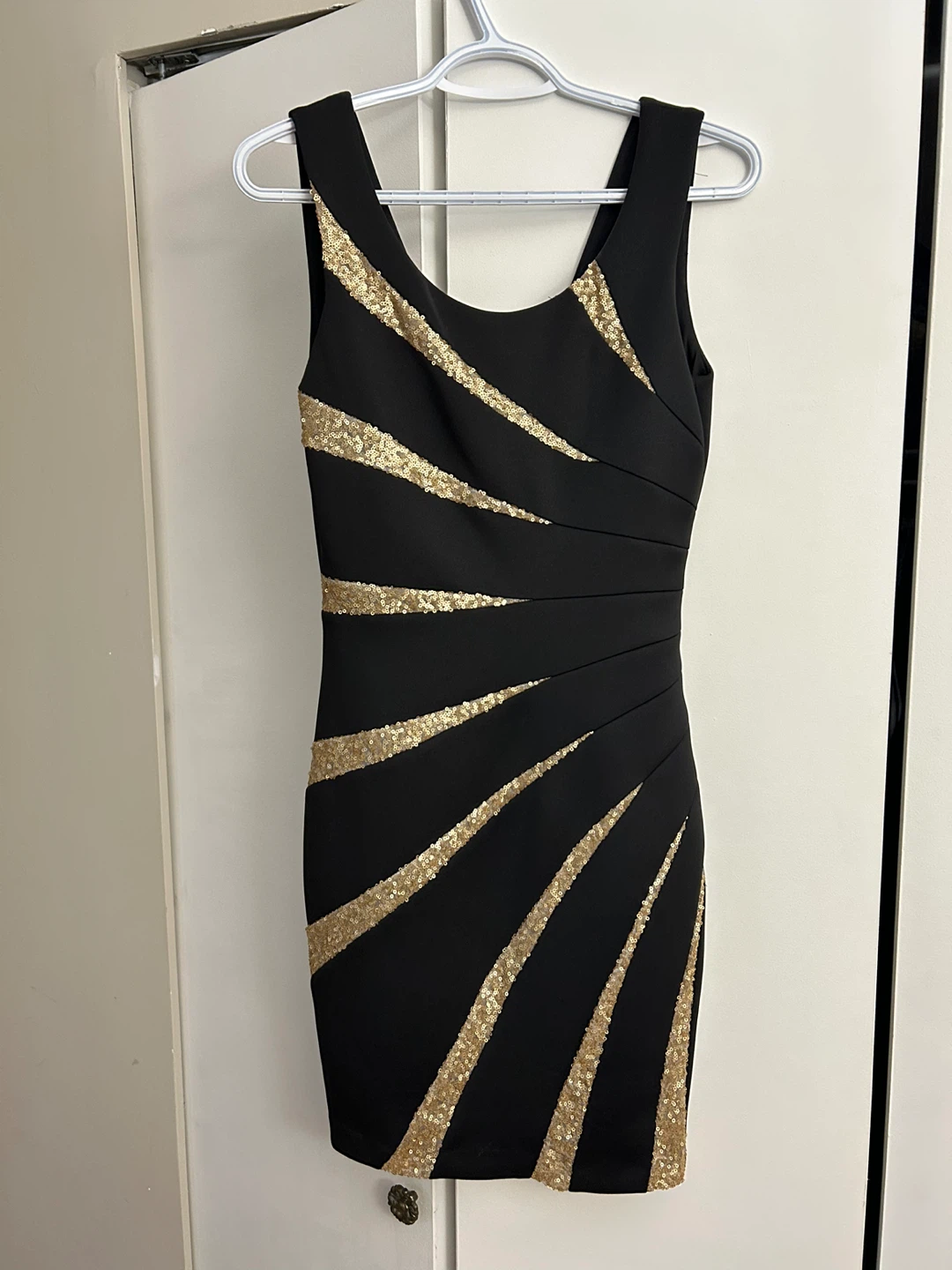 Guess Black Sequin Detail Sleeveless Dress