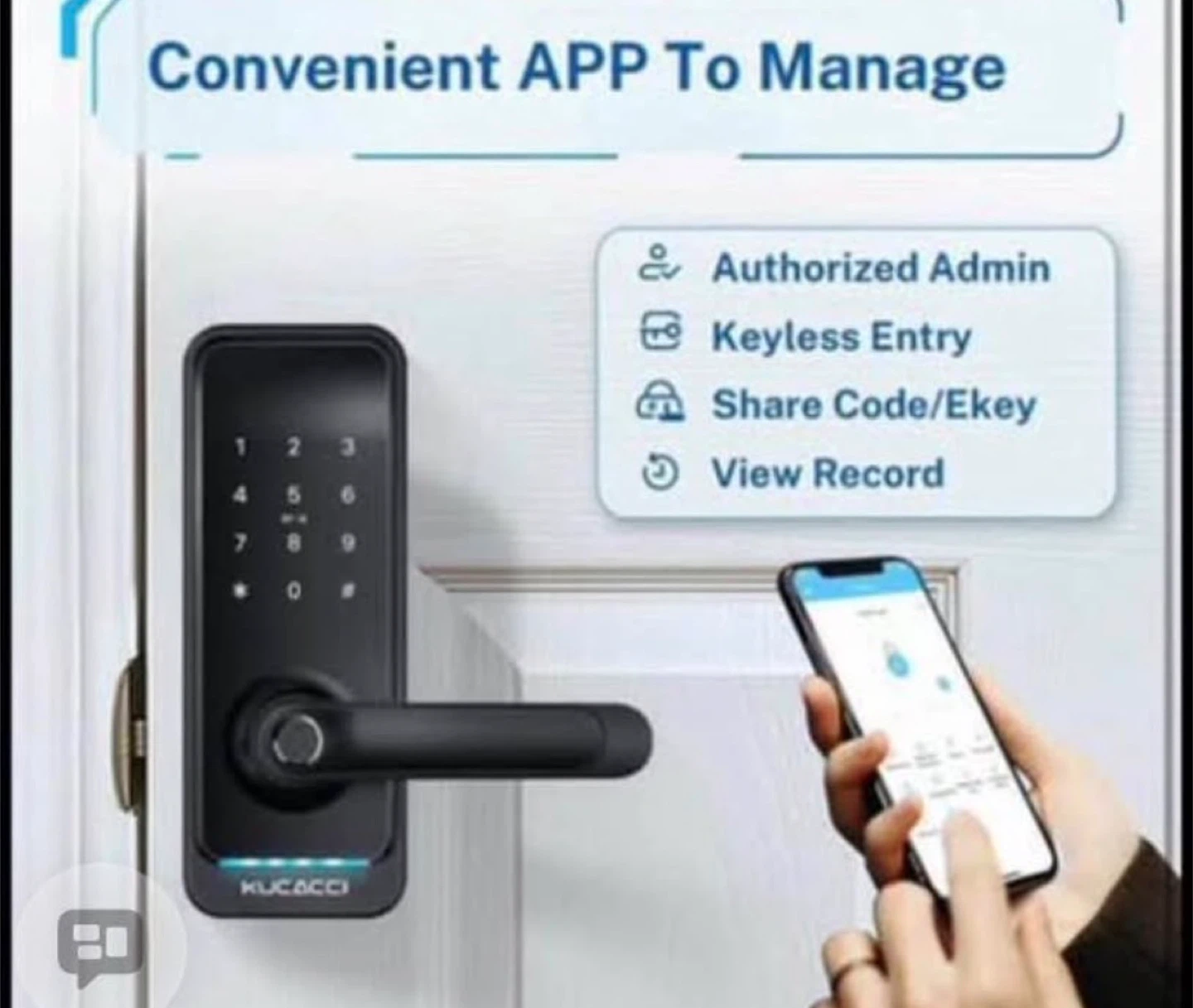 KUCCACI Smart Lock - Keyless Entry, App Control - photo 2