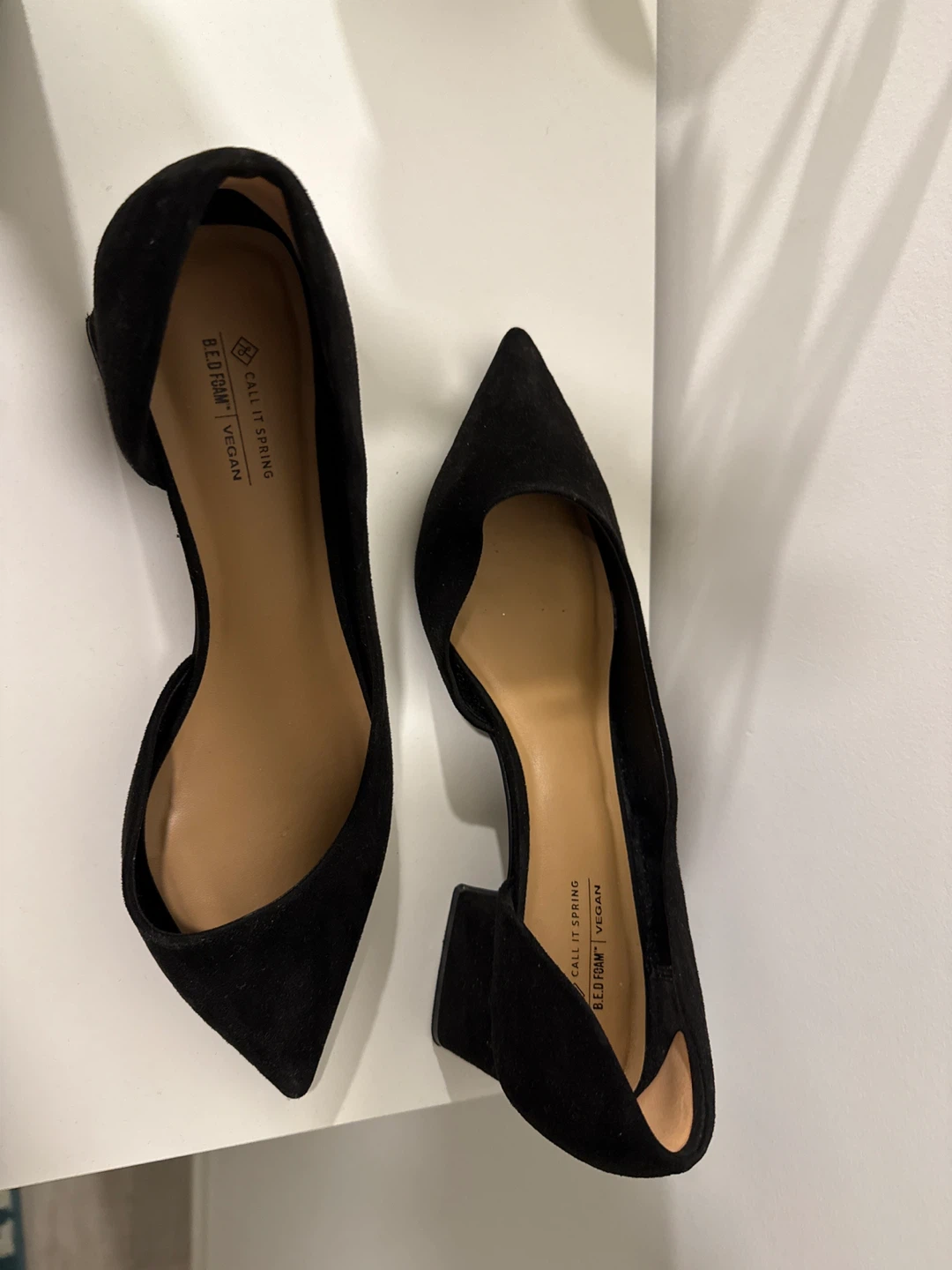 Call It Spring Black Suede D'Orsay Heels - photo 3