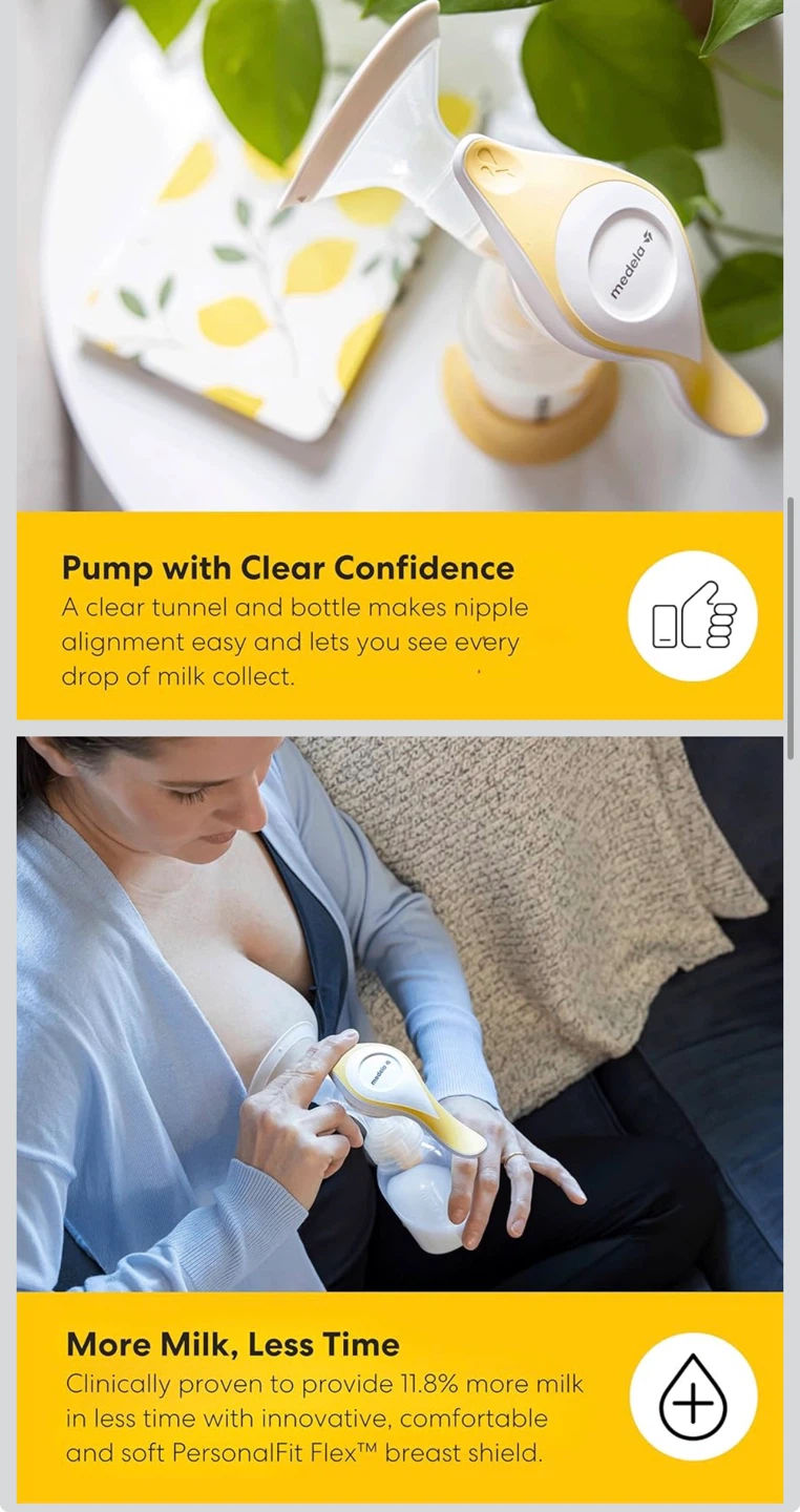Medela Harmony Manual Breast Pump - Like New (Used Once) - photo 3