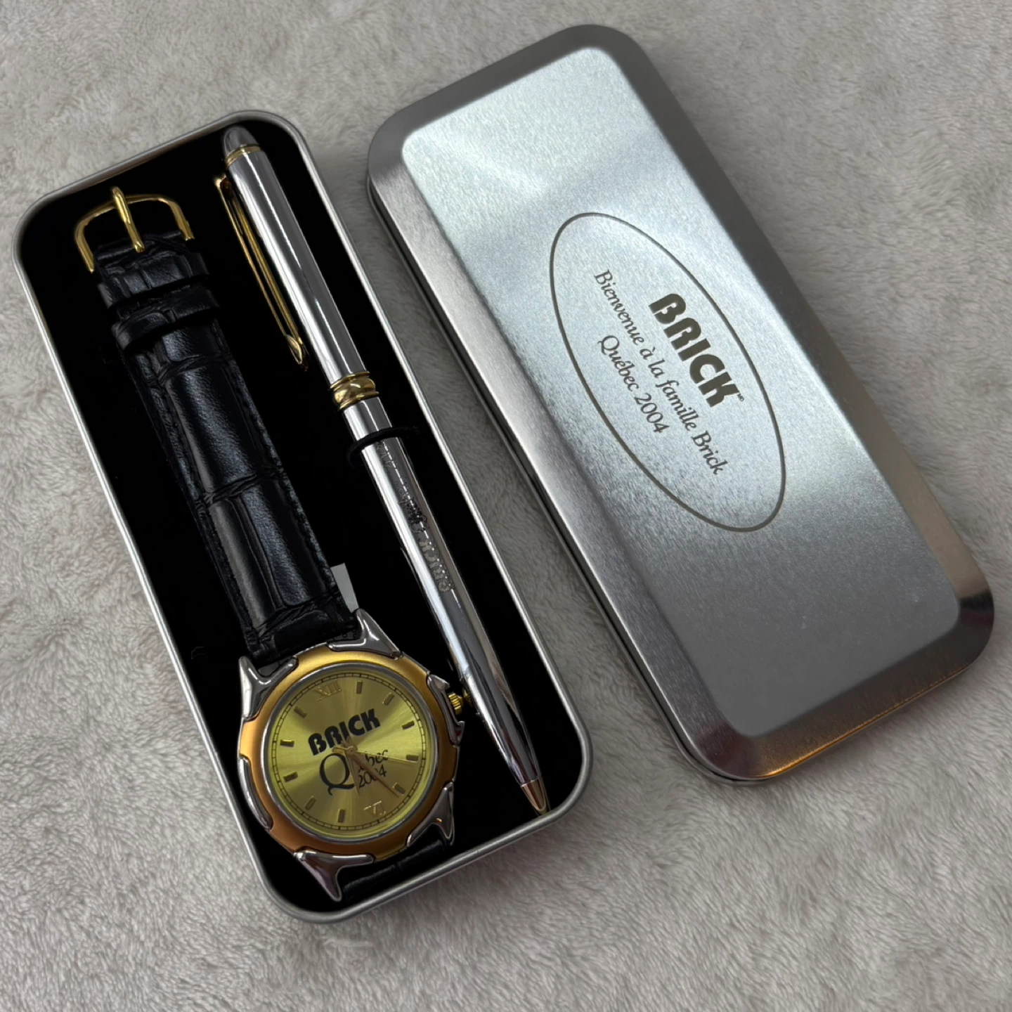 Vintage ESP Brick Quebec 2004 Watch and Pen Gift Set - photo 2
