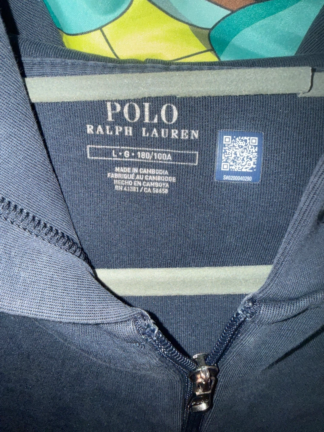 Polo Ralph Lauren Full Zip Hoodie - Navy Blue - Size L - photo 2