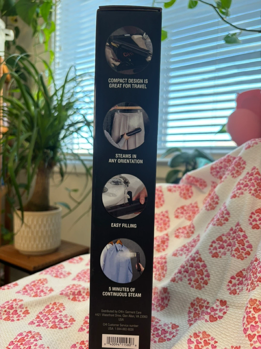 CHI Compact Garment Steamer - Black - photo 2