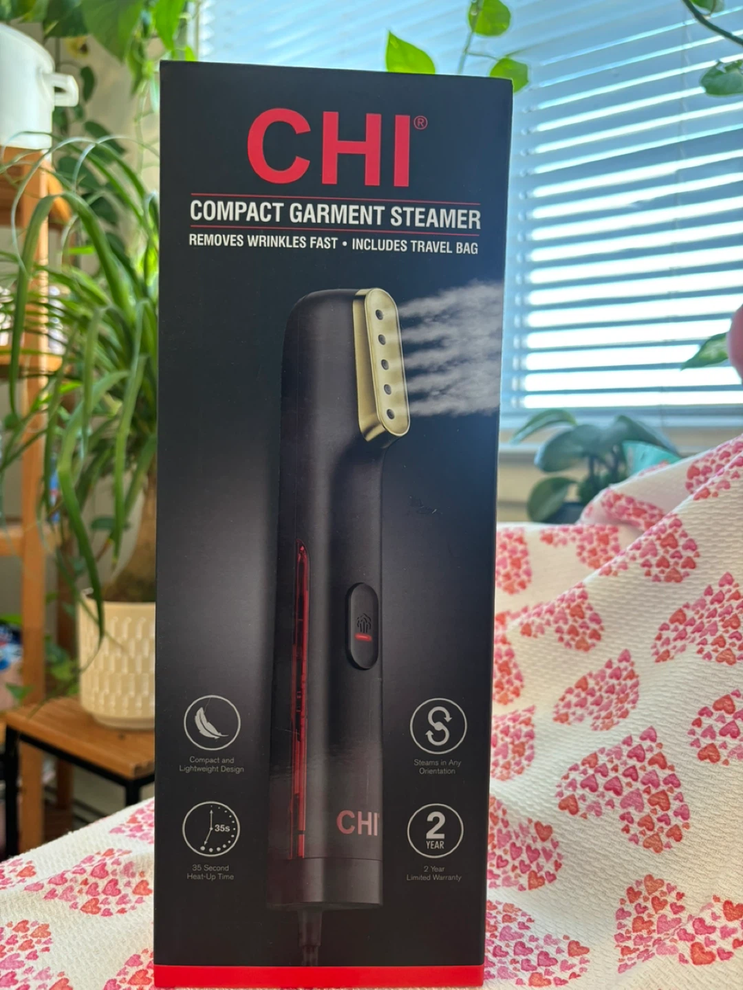 CHI Compact Garment Steamer - Black