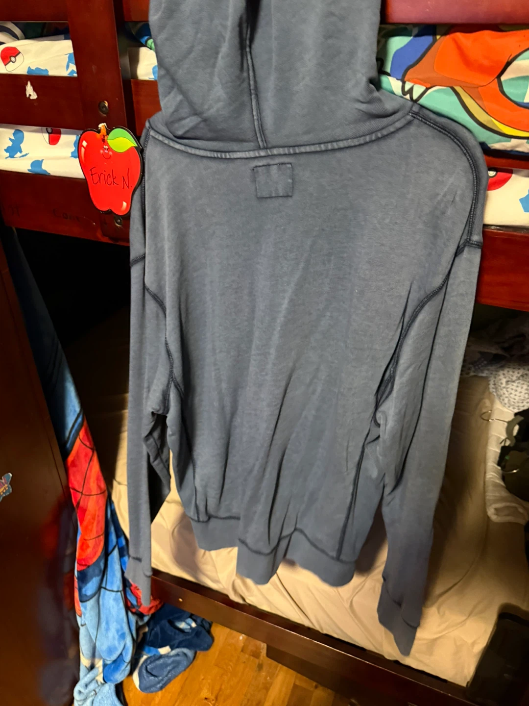 Old Navy Blue Garment-Dyed Zip-Up Hoodie - Size M