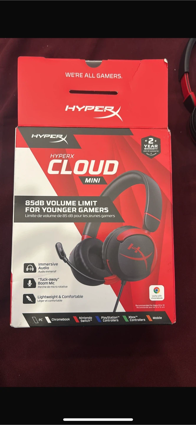 HyperX Cloud Mini Gaming Headset for Young Gamers