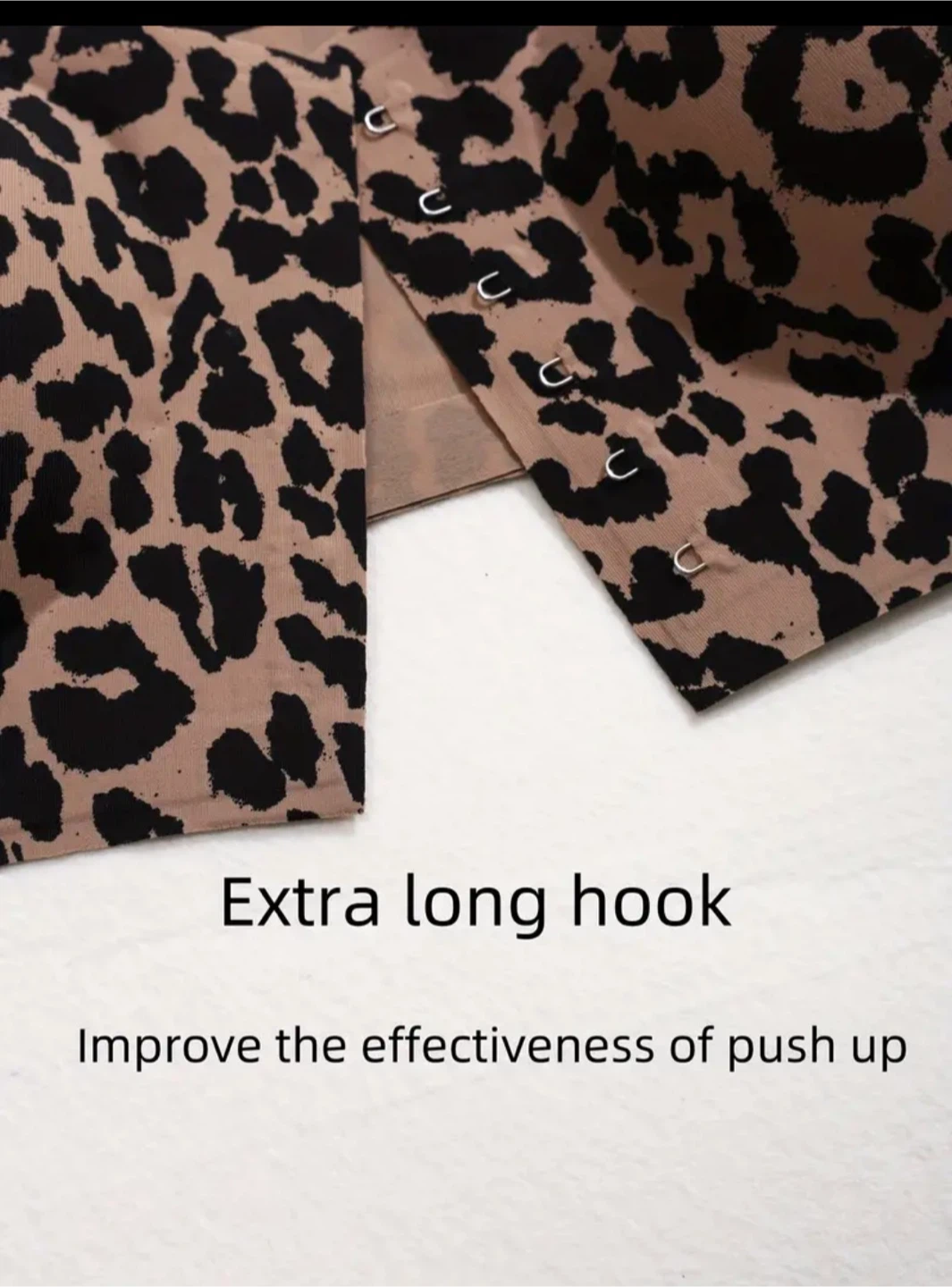 Leopard Print Strapless Bra - Size L - photo 3