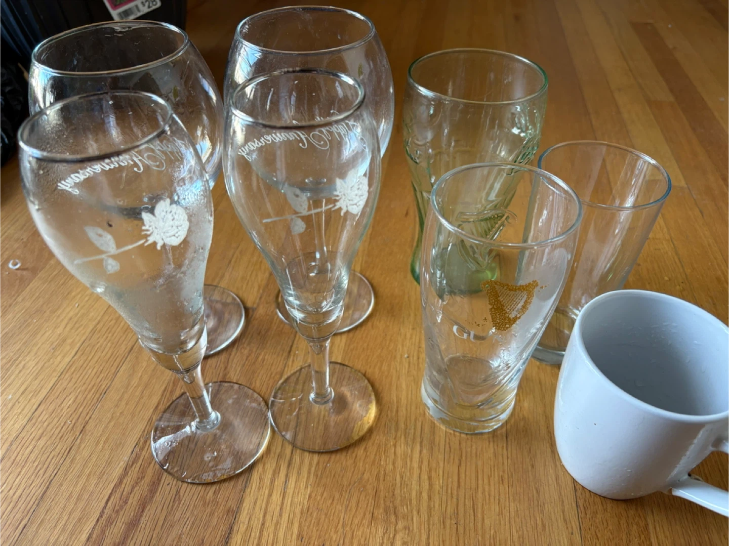 Assorted Glasses and Mug