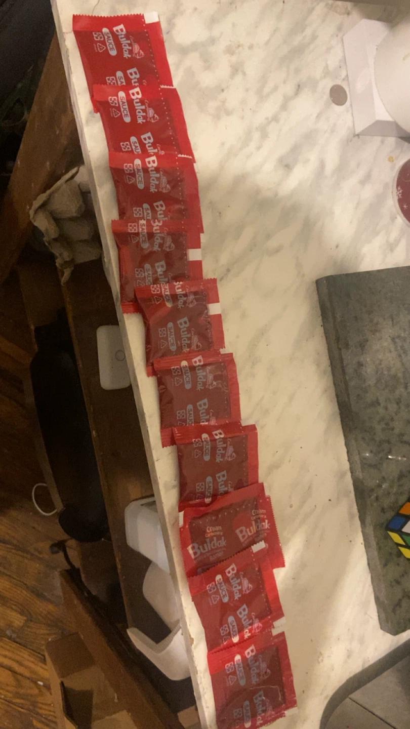 4 packs of 2xspicy buldak noodles and 10 sauce packs - photo 2