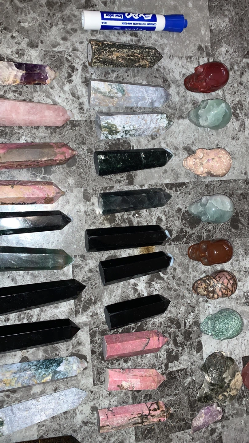 Assorted Crystal Points and Skulls - photo 2
