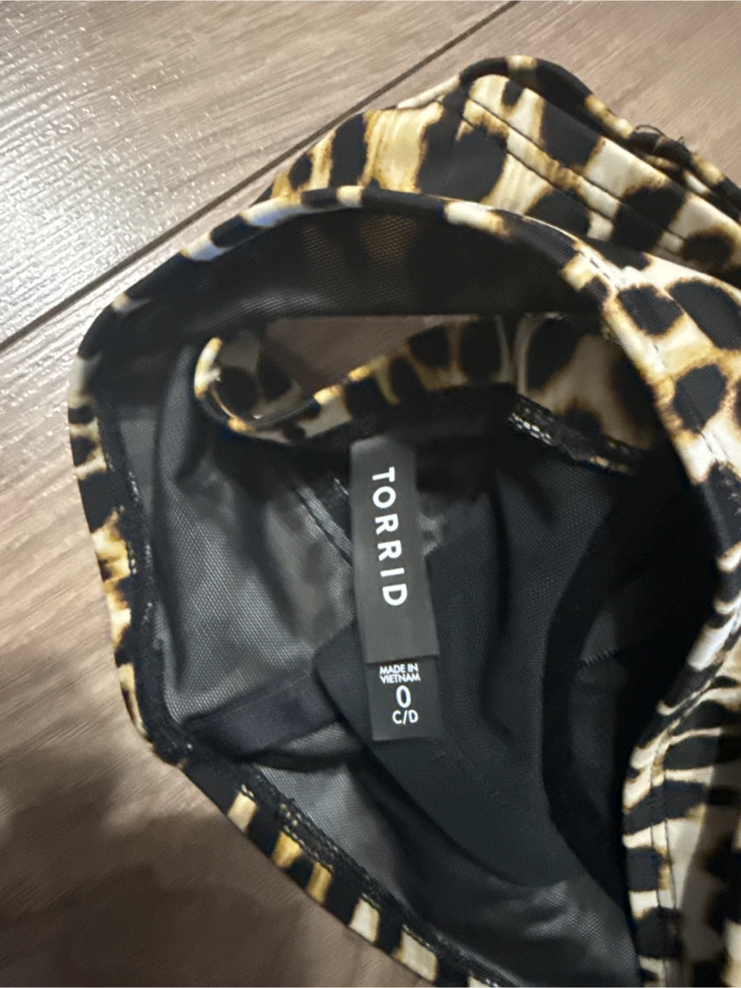 Torrid Leopard Print Padded Swim or Top C/D Cup - photo 2