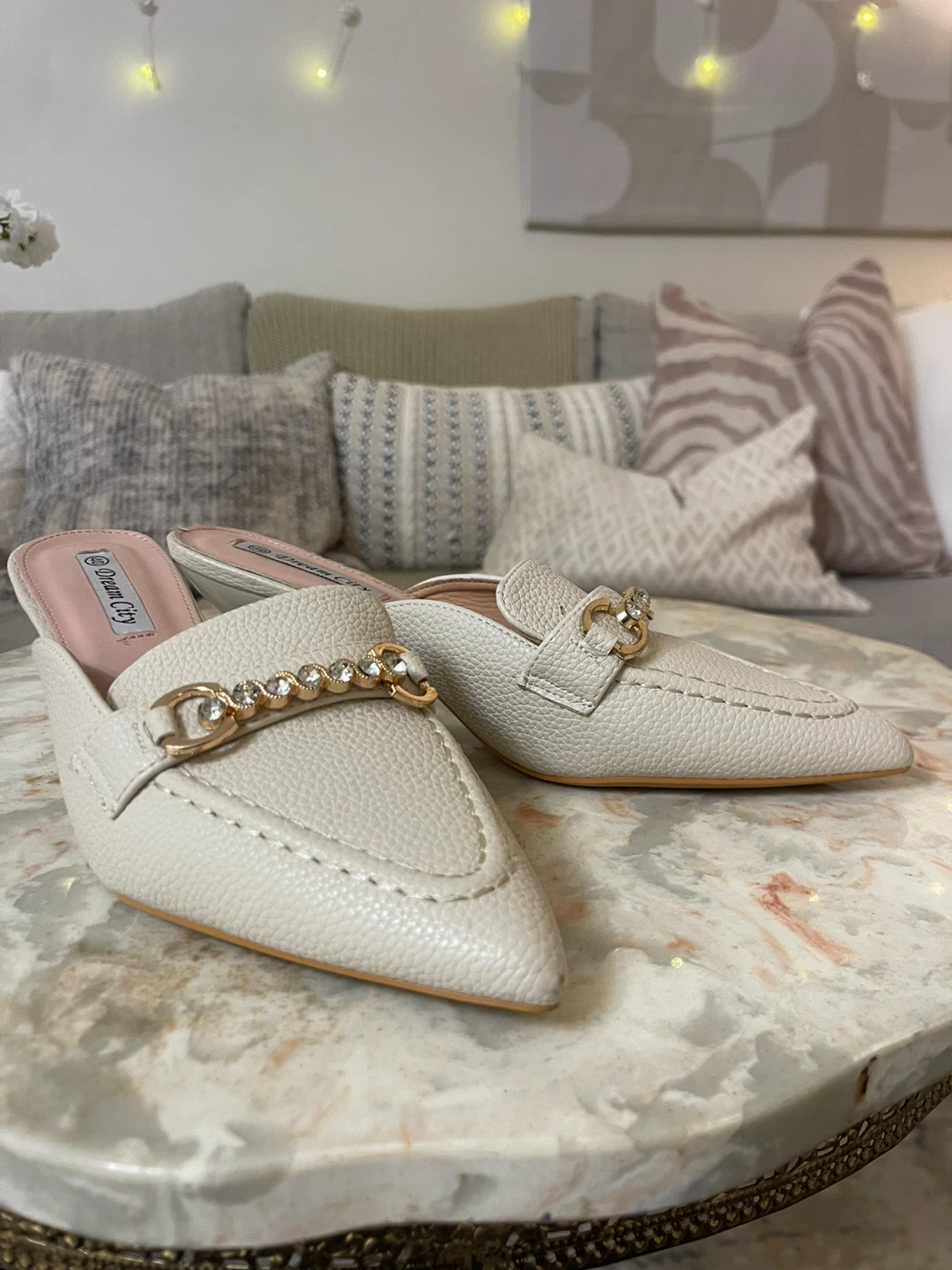 Dream City Women's White Mule Heels - photo 3