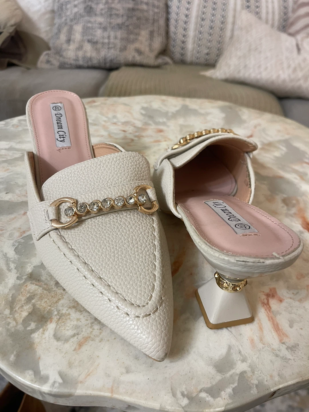 Dream City Women's White Mule Heels - photo 4