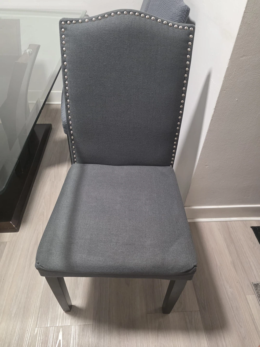 Glass Dining Table with 6 Chairs