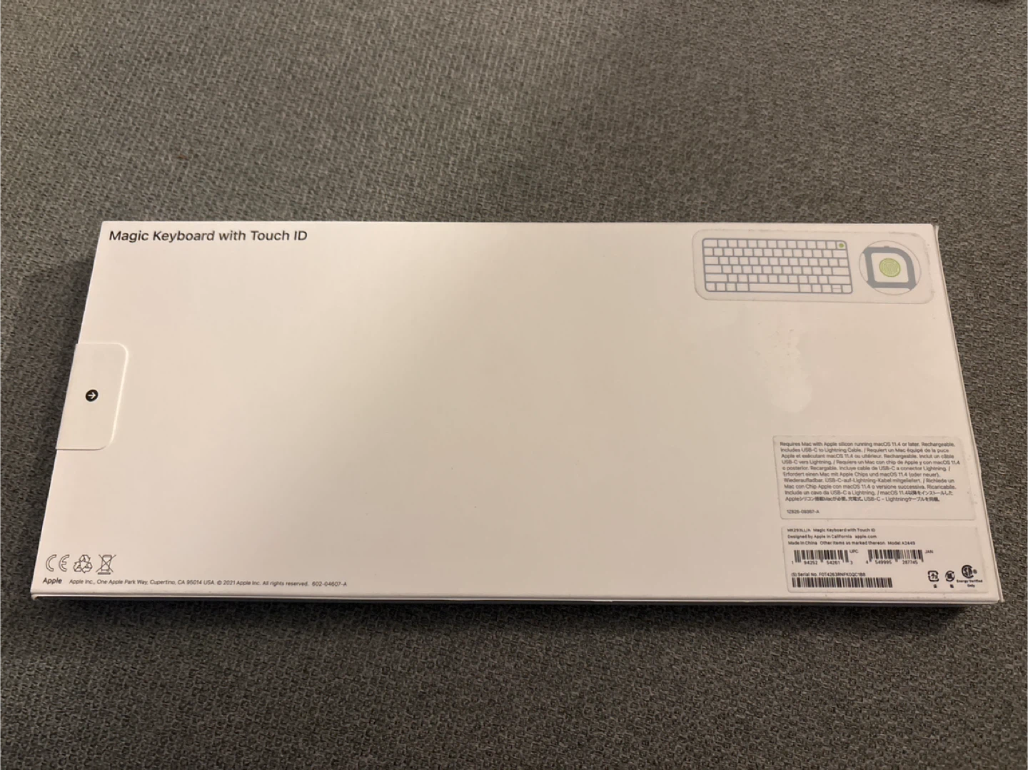 Apple Magic Keyboard w/ Touch ID, Model A2449 - photo 2