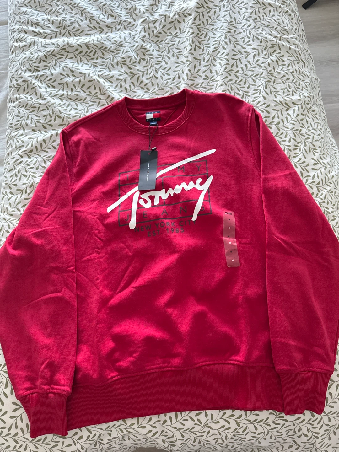 Tommy Jeans Red Crewneck Sweatshirt