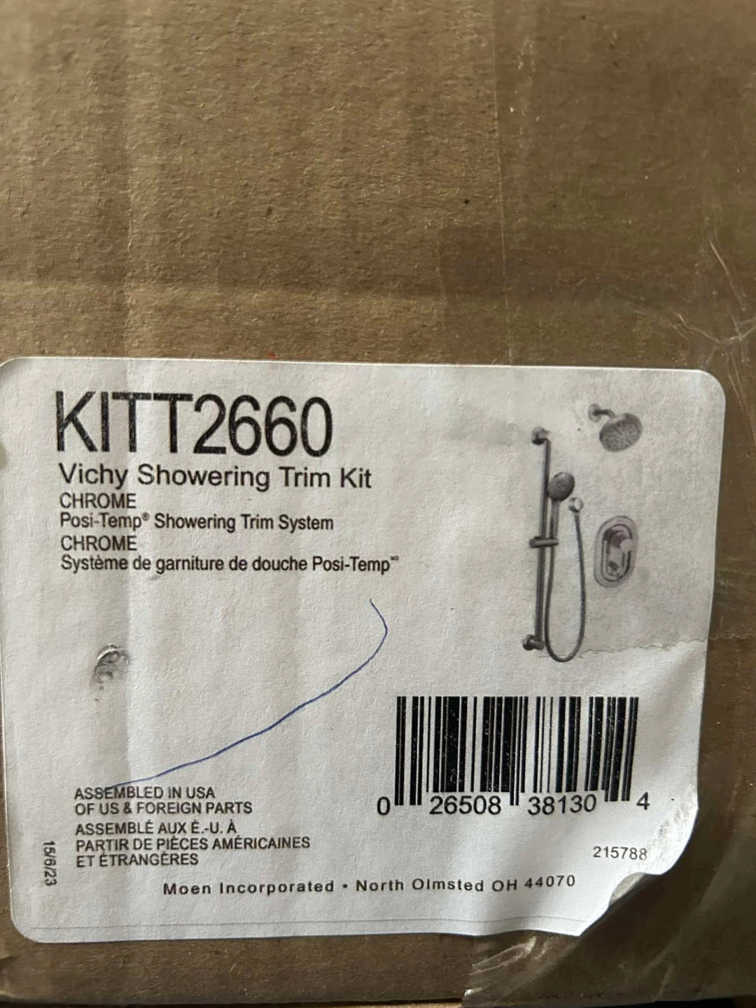 Moen KITT2660 Vichy Showering Trim Kit - Chrome