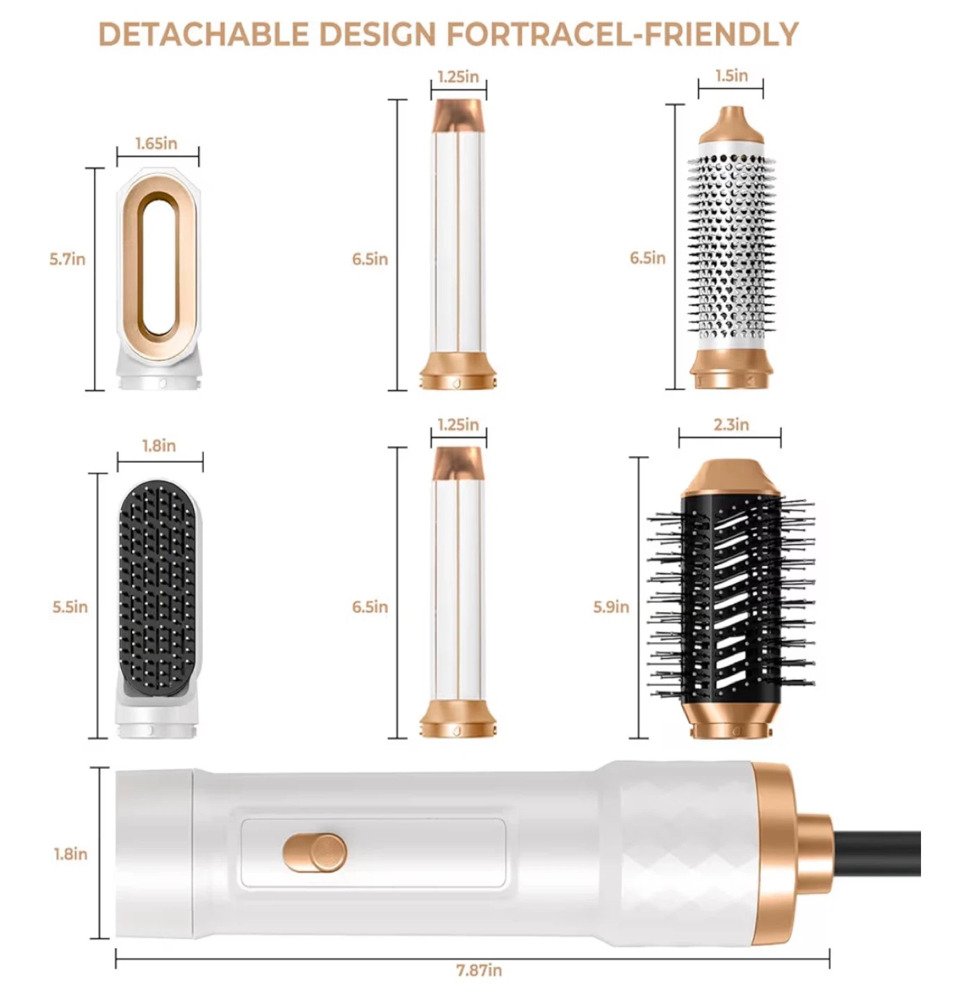 5-in-1 Hot Air Brush Styler Set - photo 3