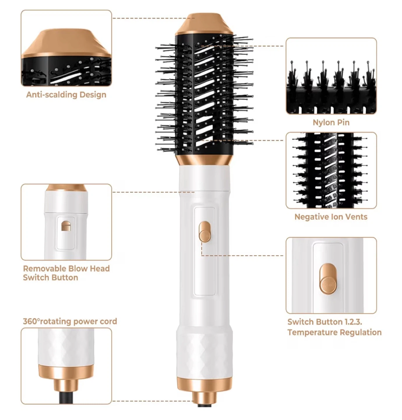 5-in-1 Hot Air Brush Styler Set - photo 4
