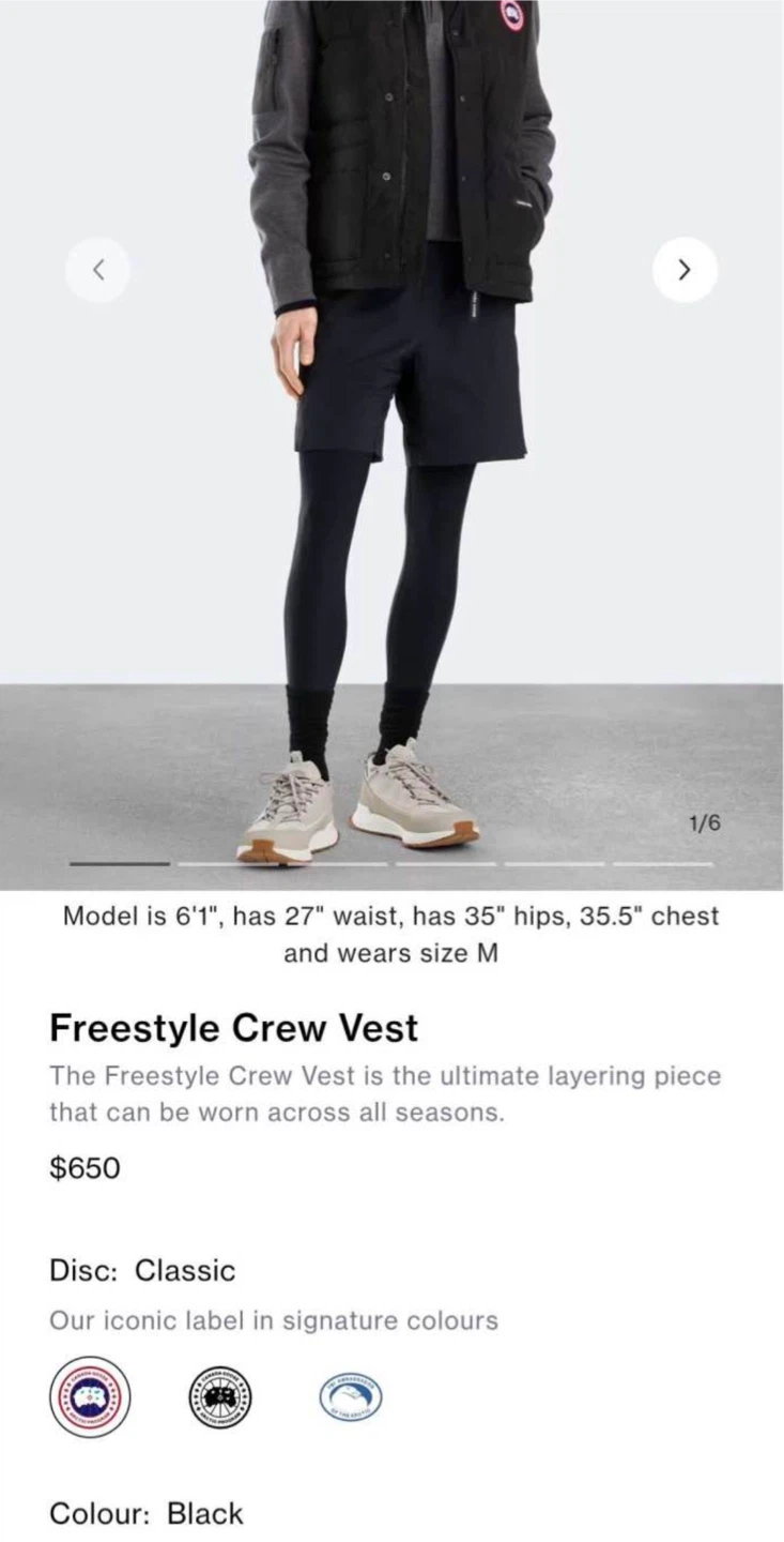Authentic Canada Goose Crew Vest jacket - photo 4