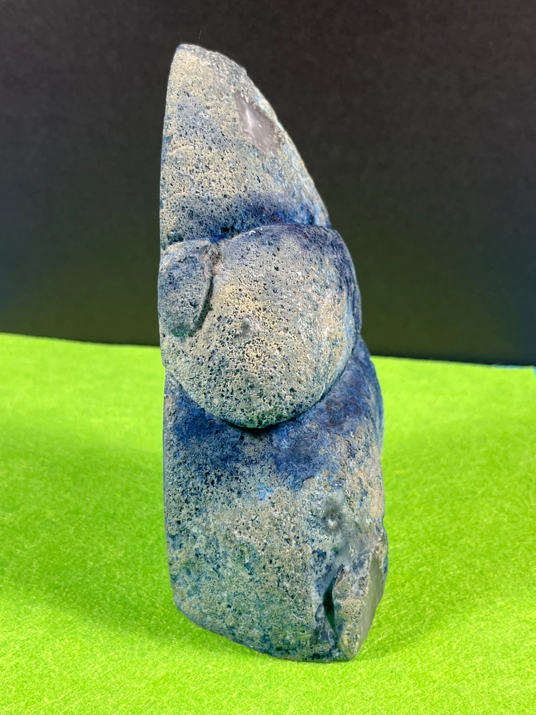 Blue Agate Crystal Slice - photo 4