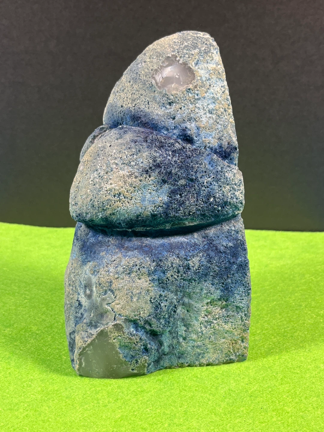 Blue Agate Crystal Slice - photo 5
